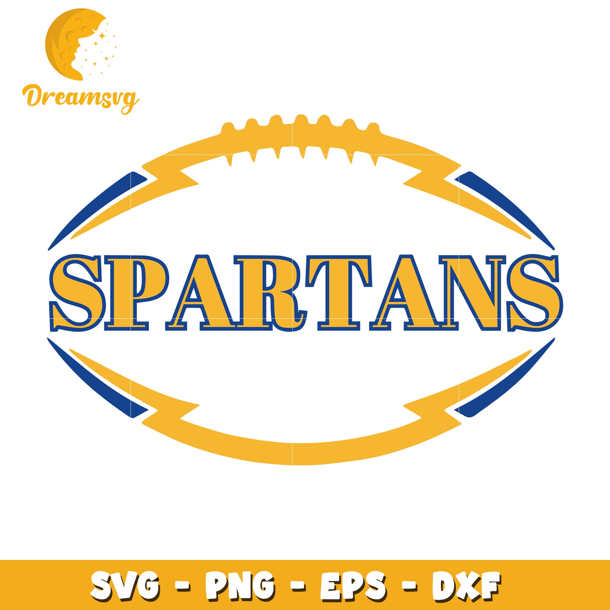 Spartans Football Team SVG Design for Creative Projects