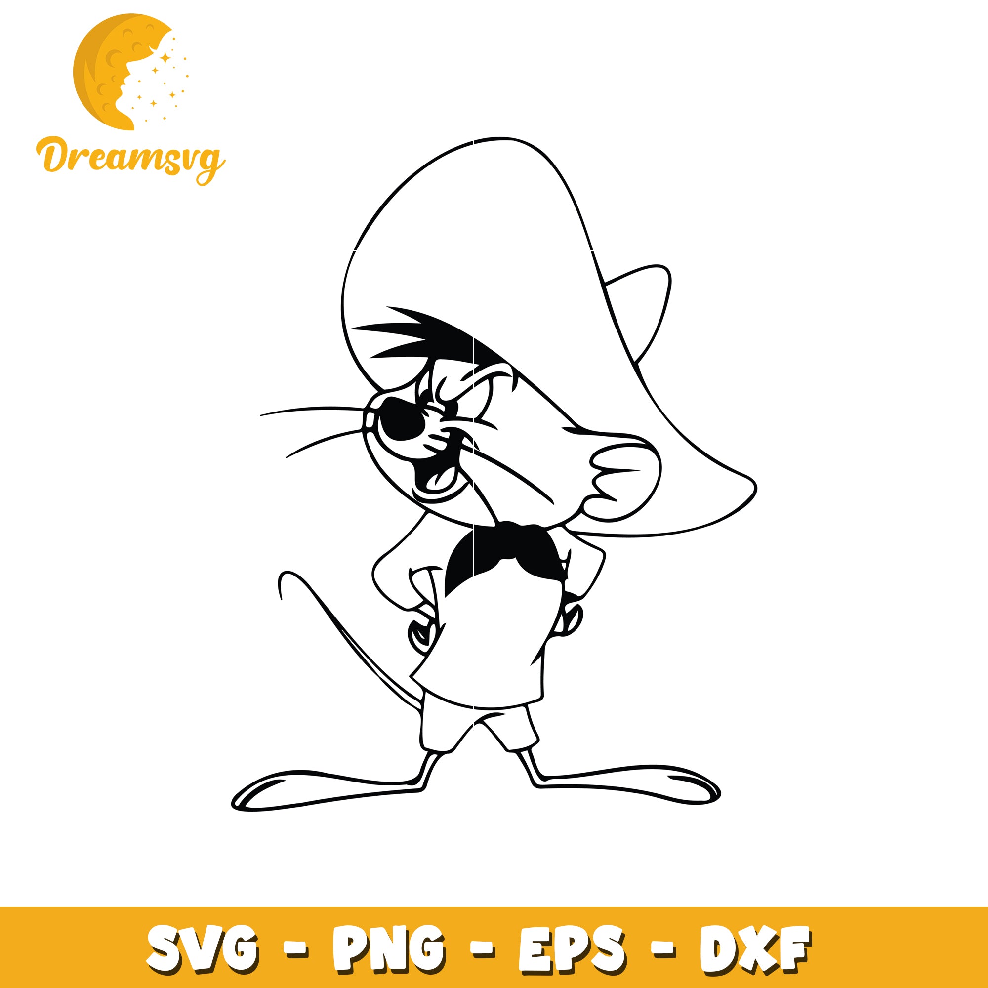 Speedy Gonzales SVG Cut File