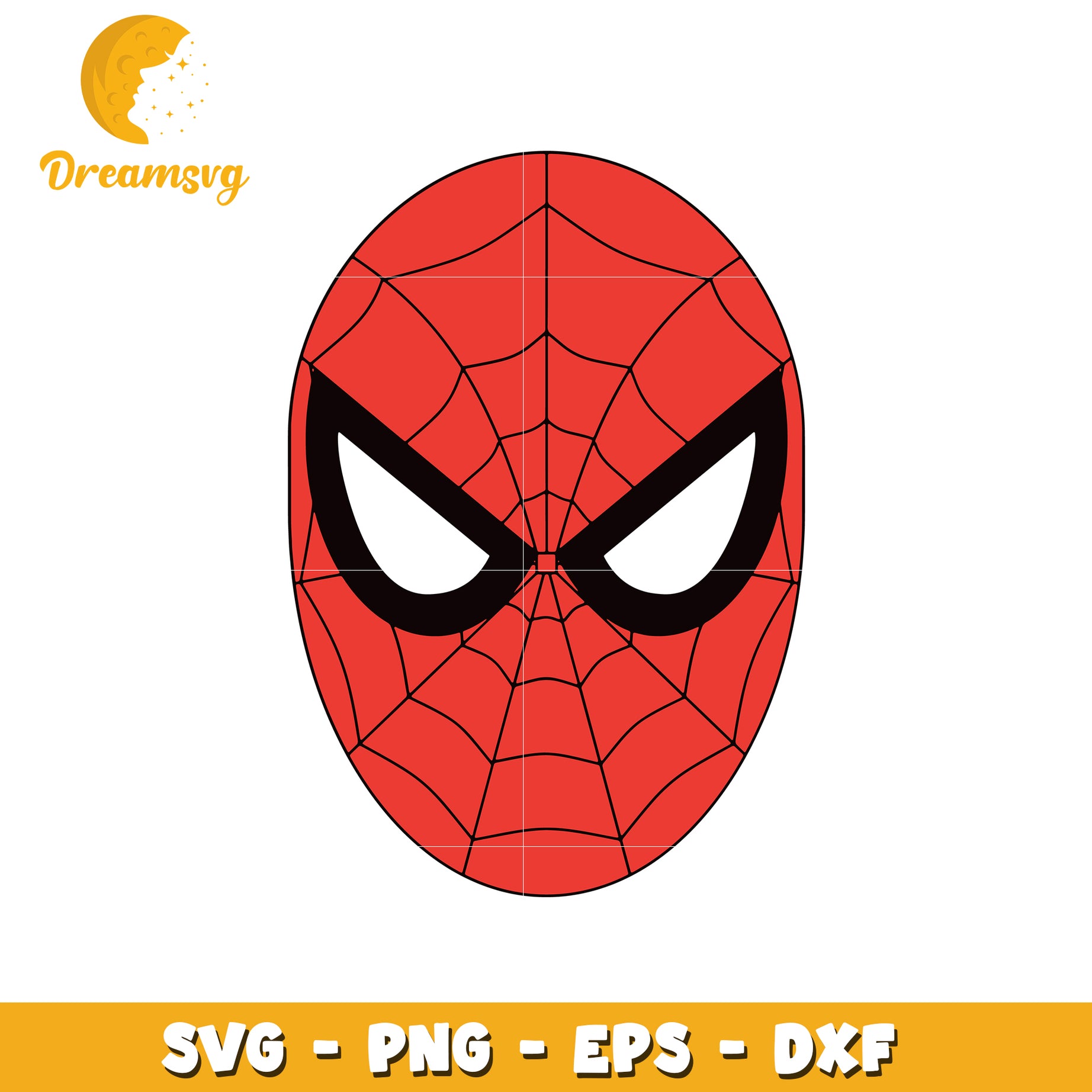 Spider-Man SVG Face Design for Creative Projects and Crafts