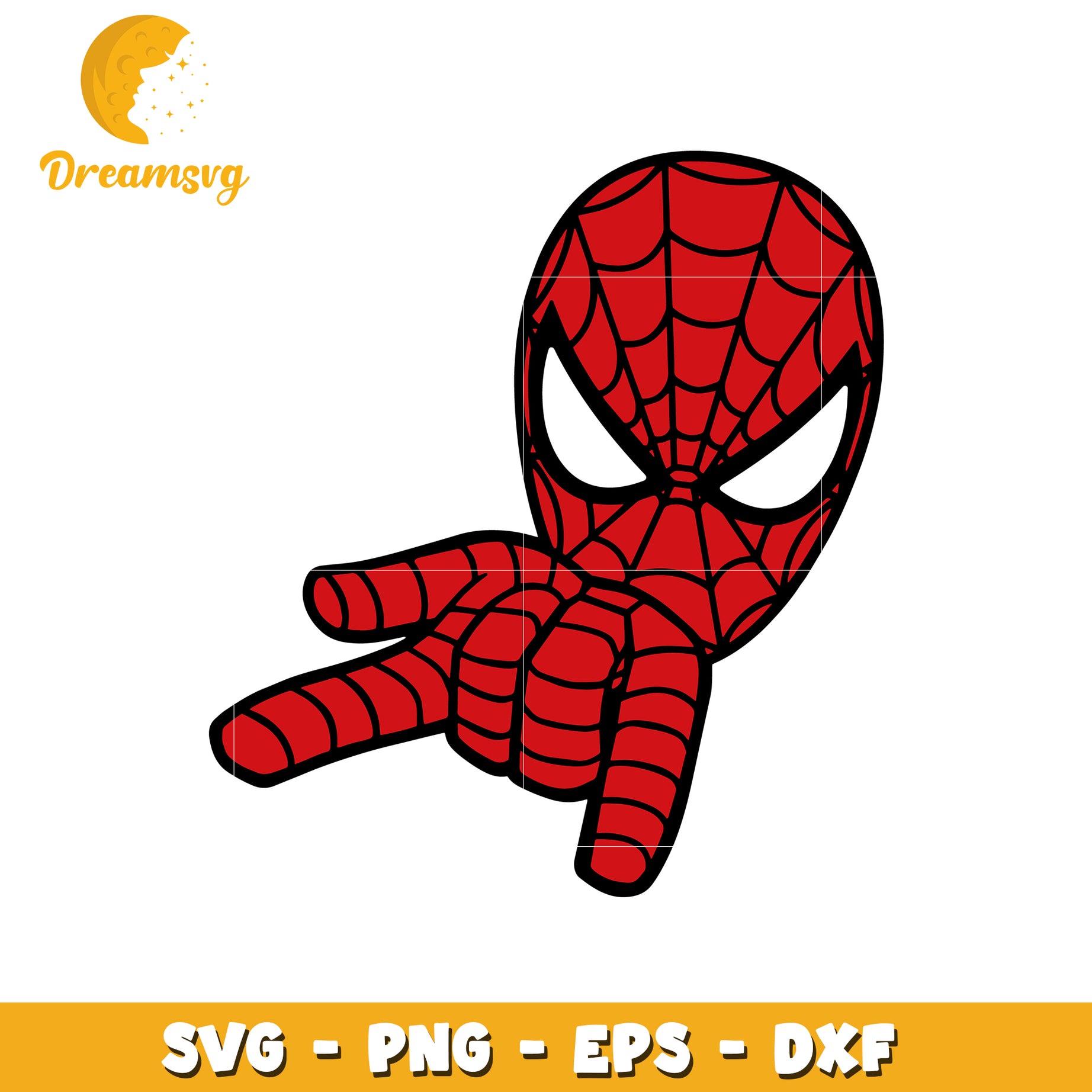 Spider Man Hand Gesture SVG Clipart for Crafting Projects