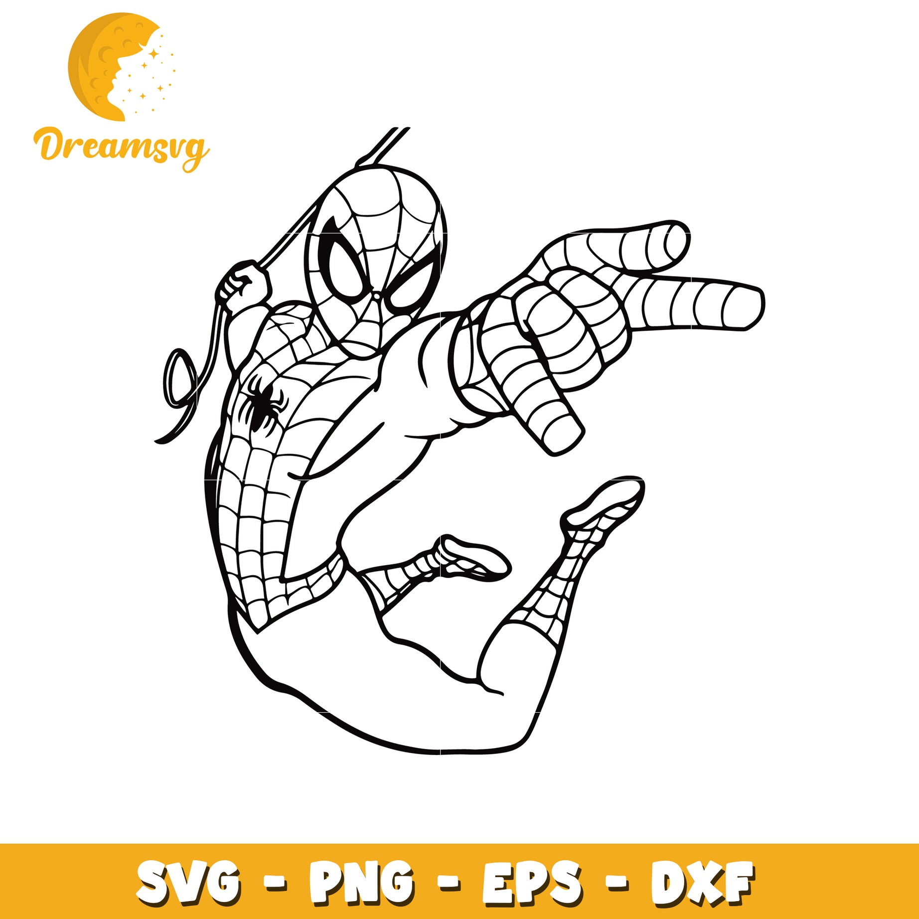 Spider Man SVG Clipart for Crafting and Design Projects