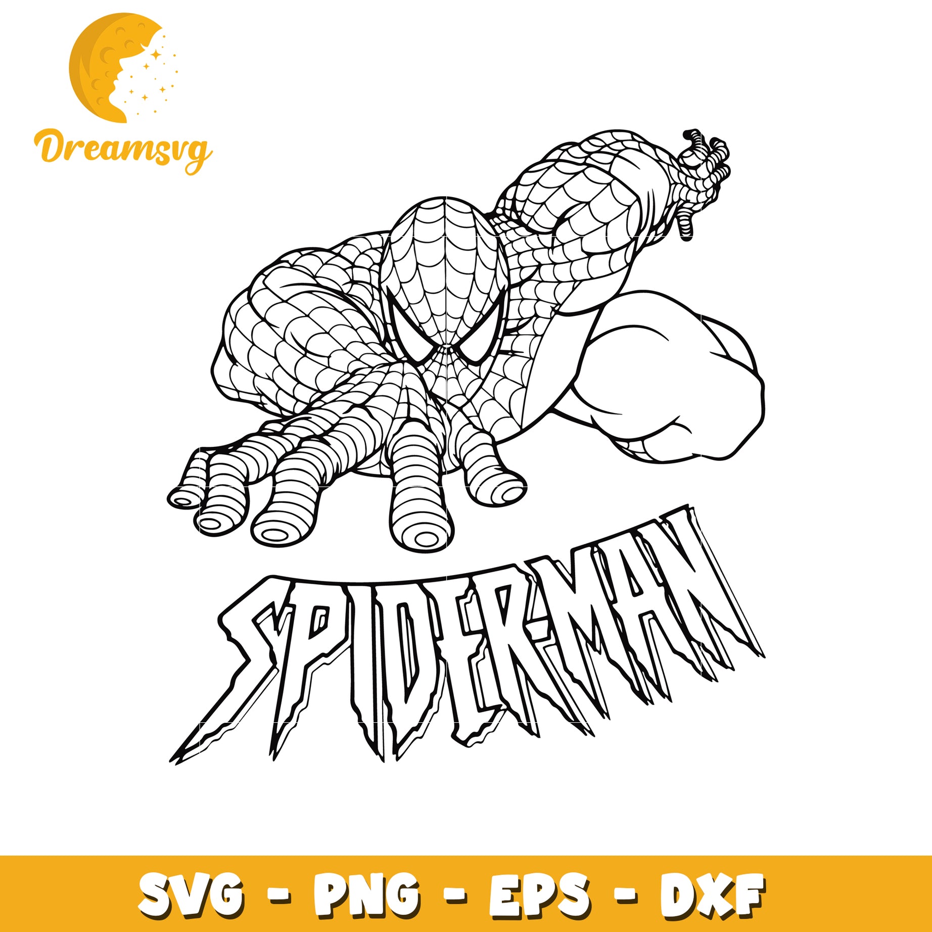 Spider Man SVG Graphic for Crafts and Design Projects