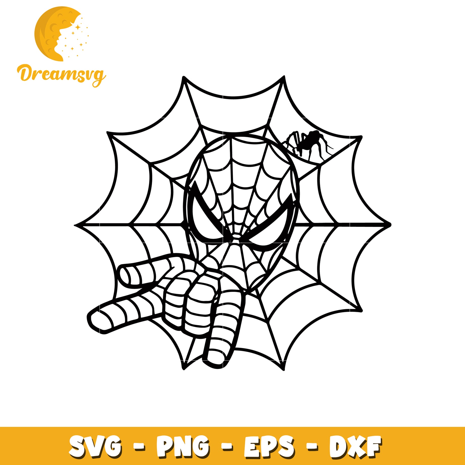 Spider Web SVG Graphic for Creative Projects and Crafts