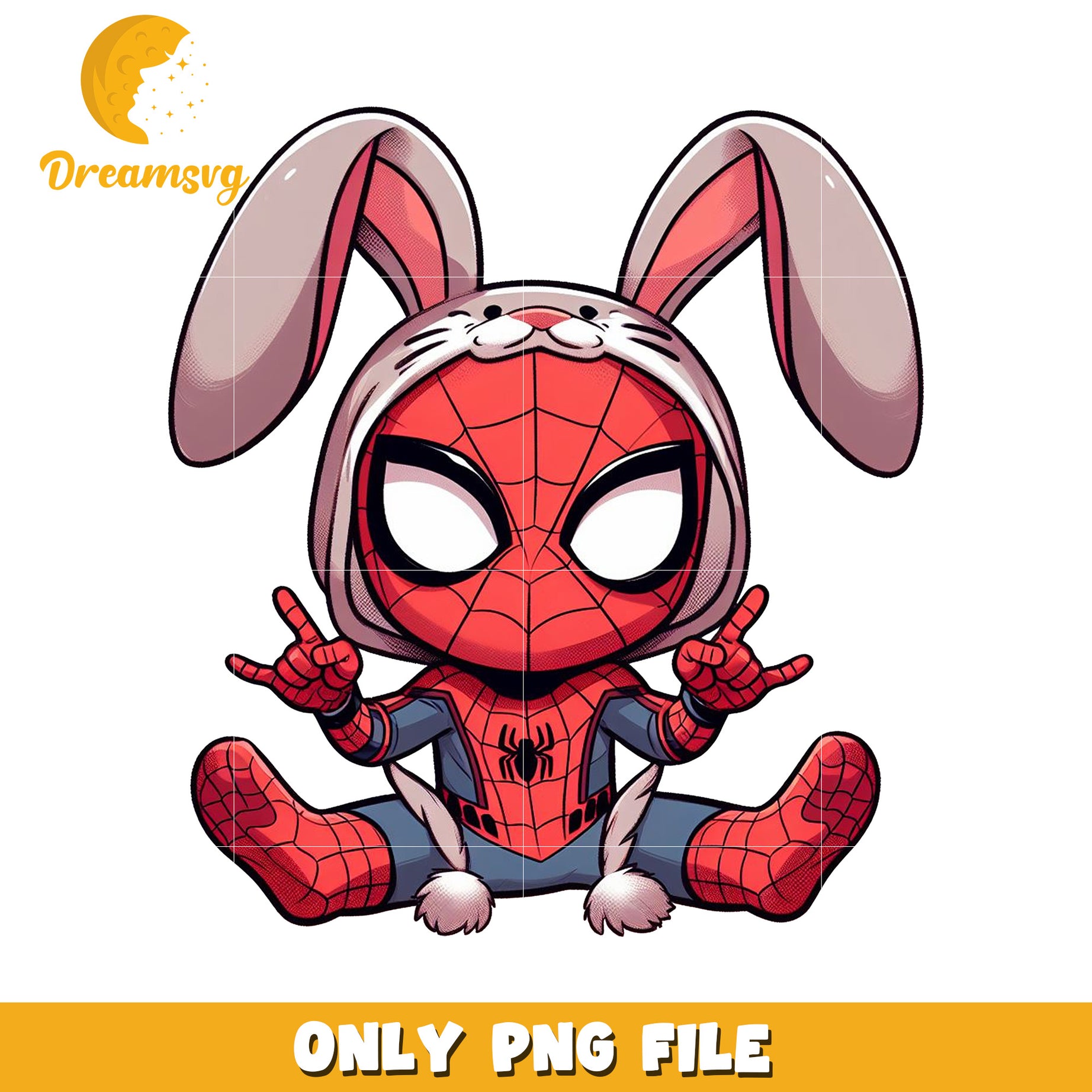 Spiderman Bunny PNG Image