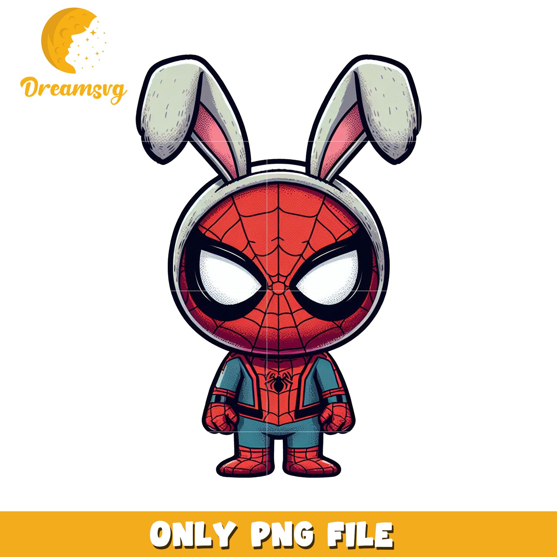 Spiderman Easter Bunny PNG