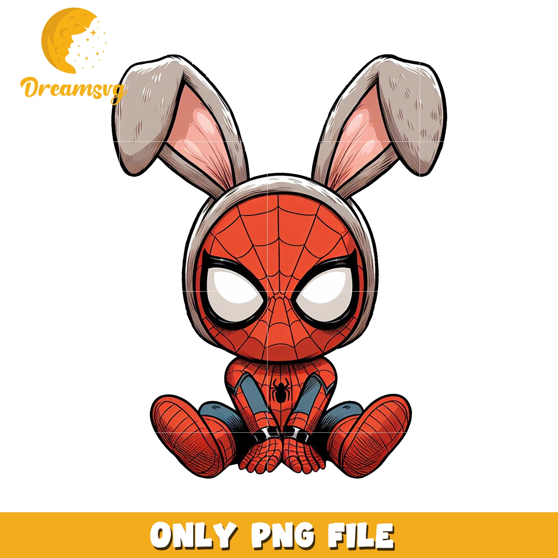 Spiderman Easter Bunny PNG Clipart