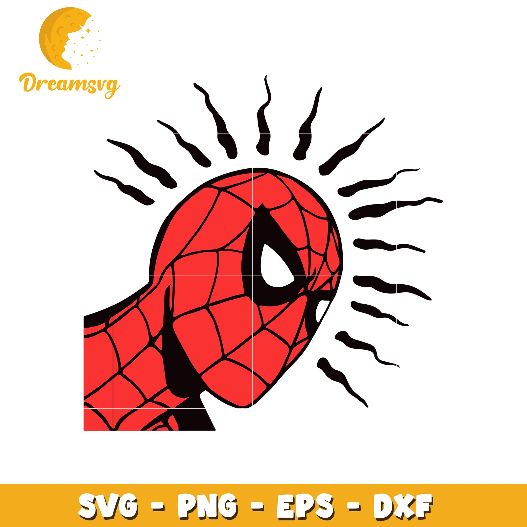 Spiderman Head PNG, SVG, EPS, DXF Files