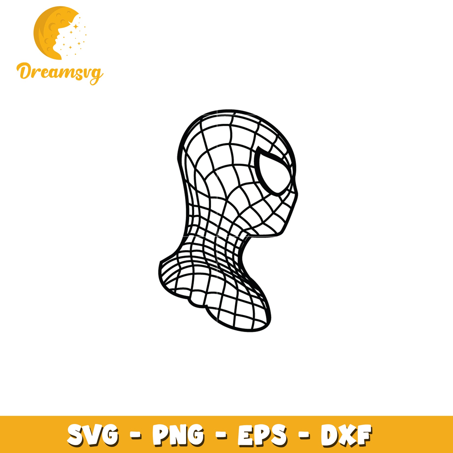 Spiderman Head SVG Cut File