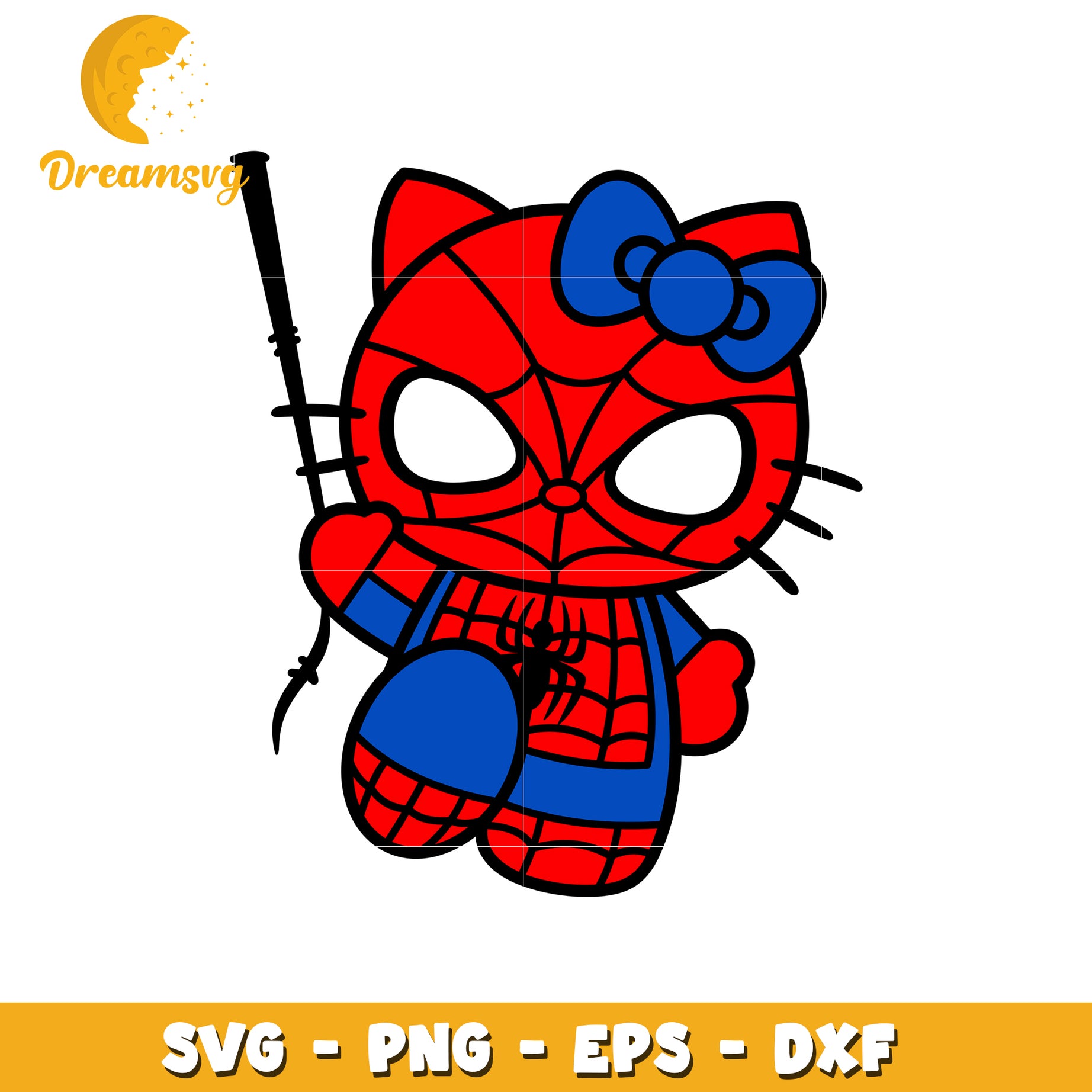 Spiderman Hello Kitty SVG Cut File