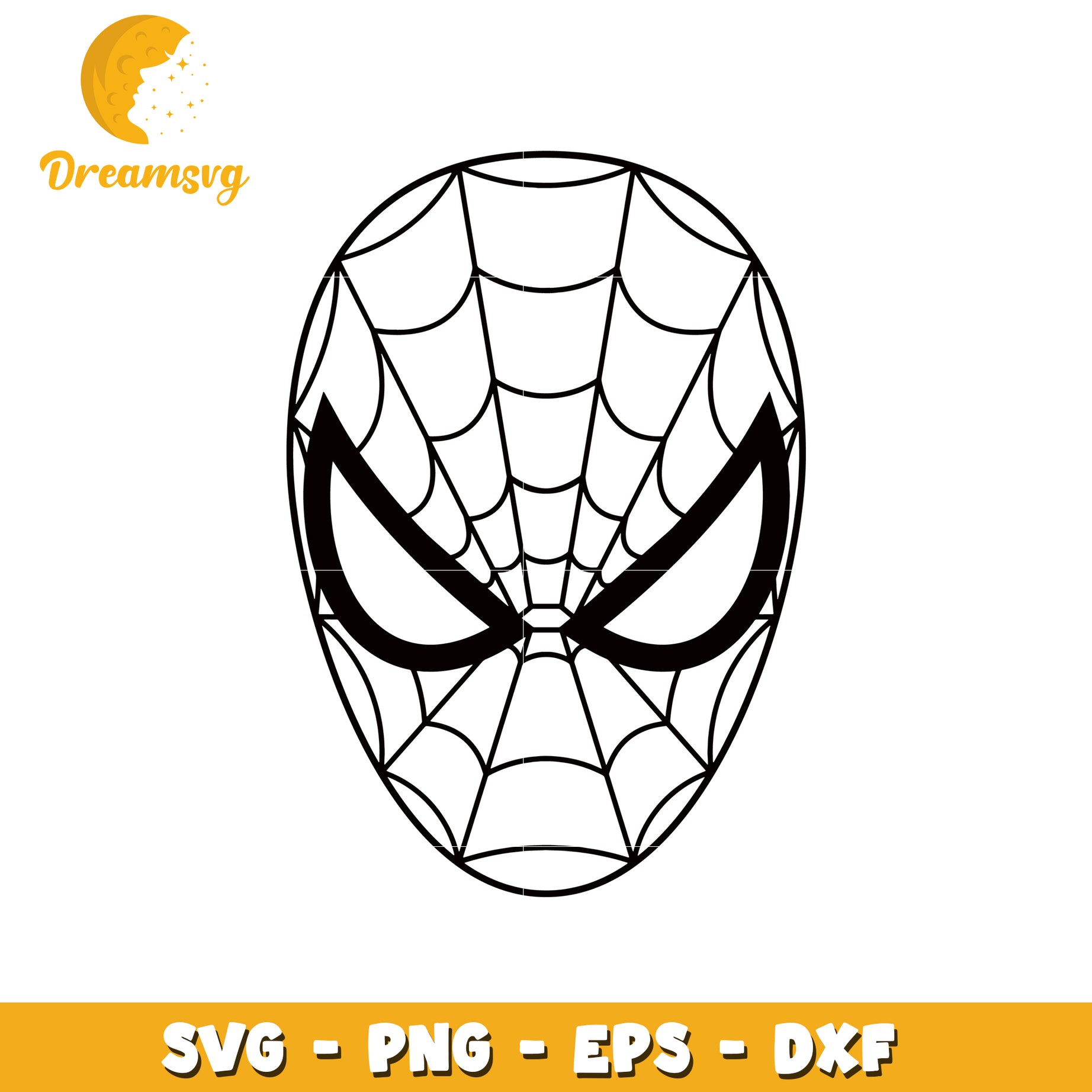 Spiderman Mask SVG Cut File