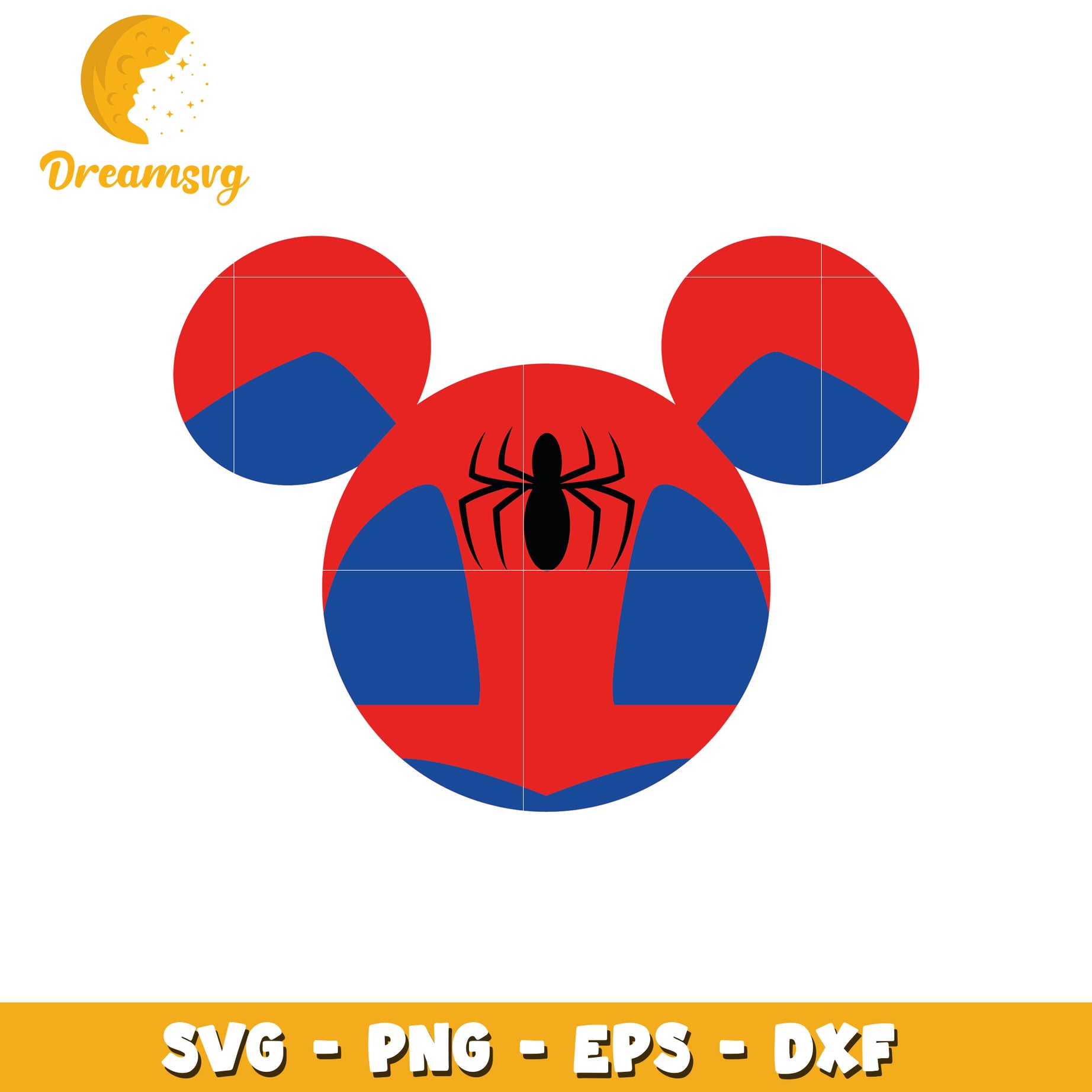 Spiderman Mickey Mouse PNG, SVG, EPS, DXF files