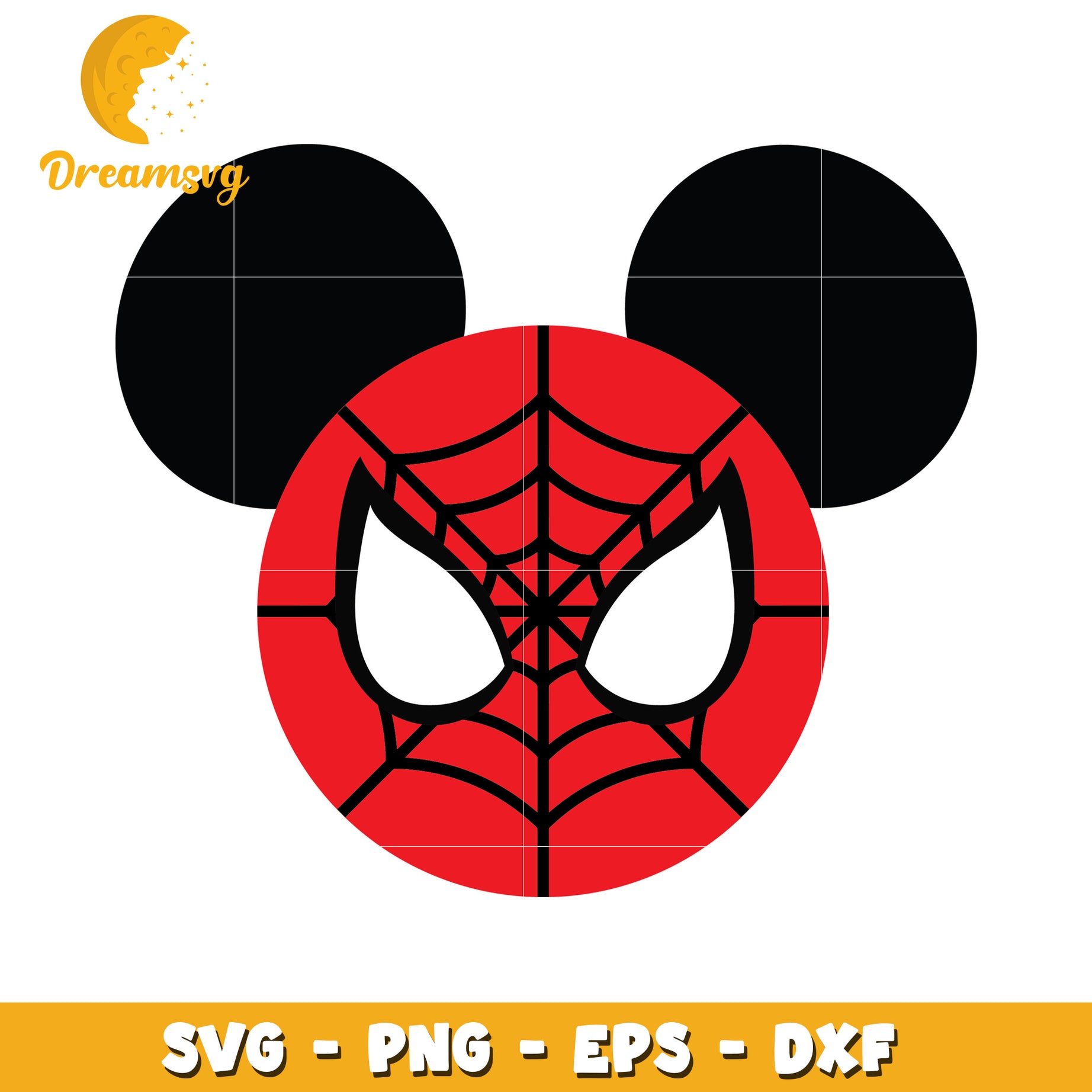 Spiderman Mickey Mouse SVG PNG EPS DXF