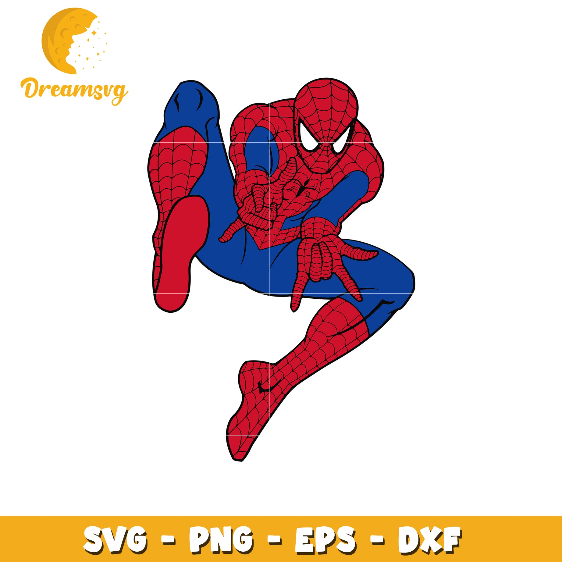 Spiderman SVG Clipart Design for Craft Projects and More