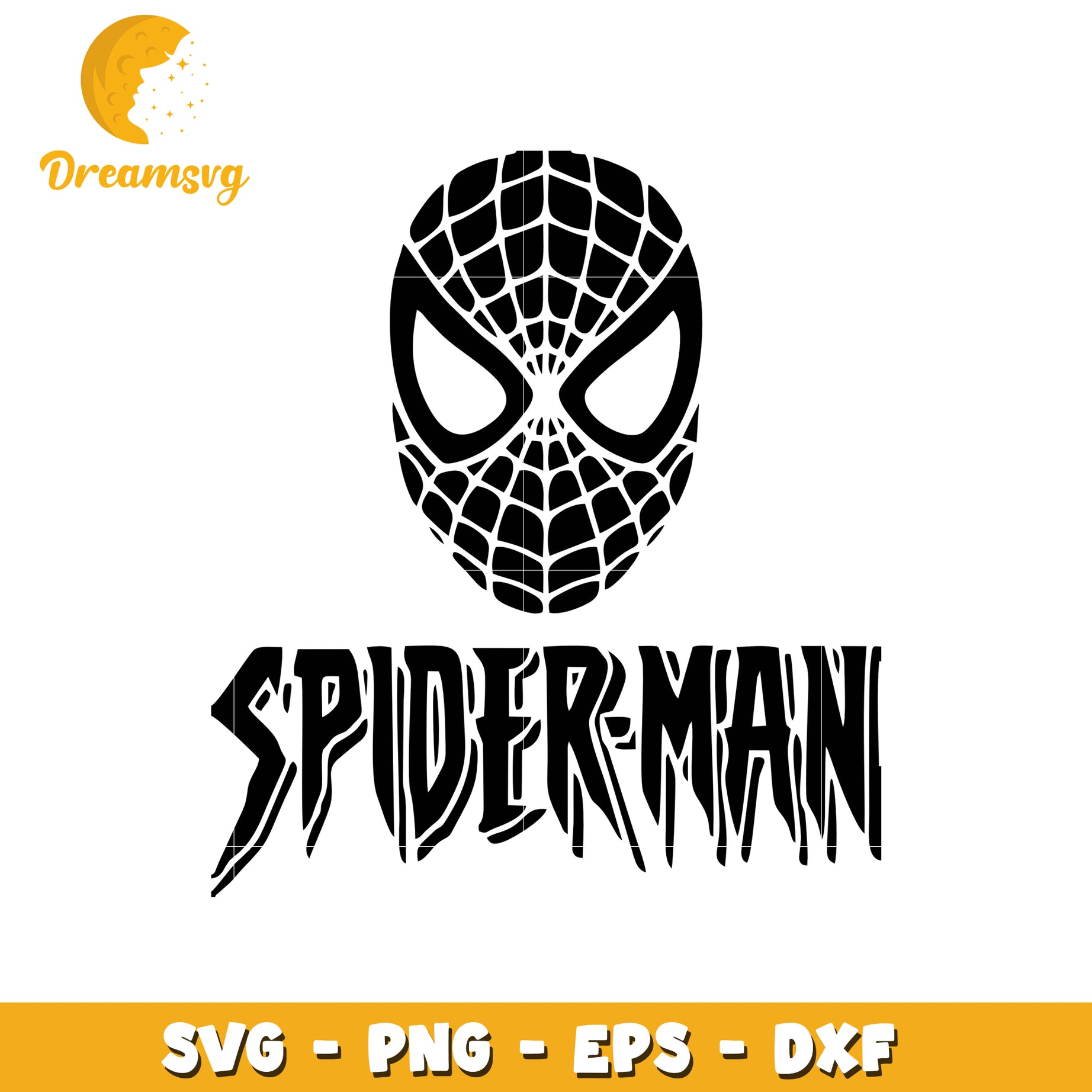 Spiderman SVG Cut File Mask PNG EPS DXF