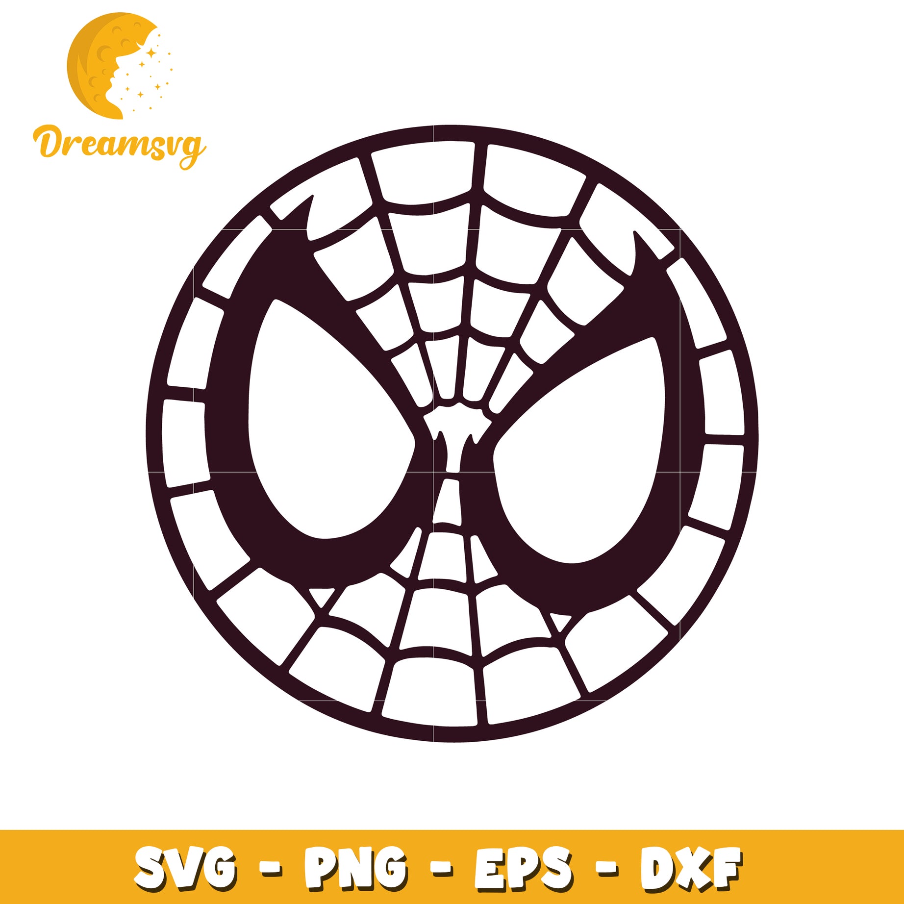 Spiderman SVG Cut File Web Design