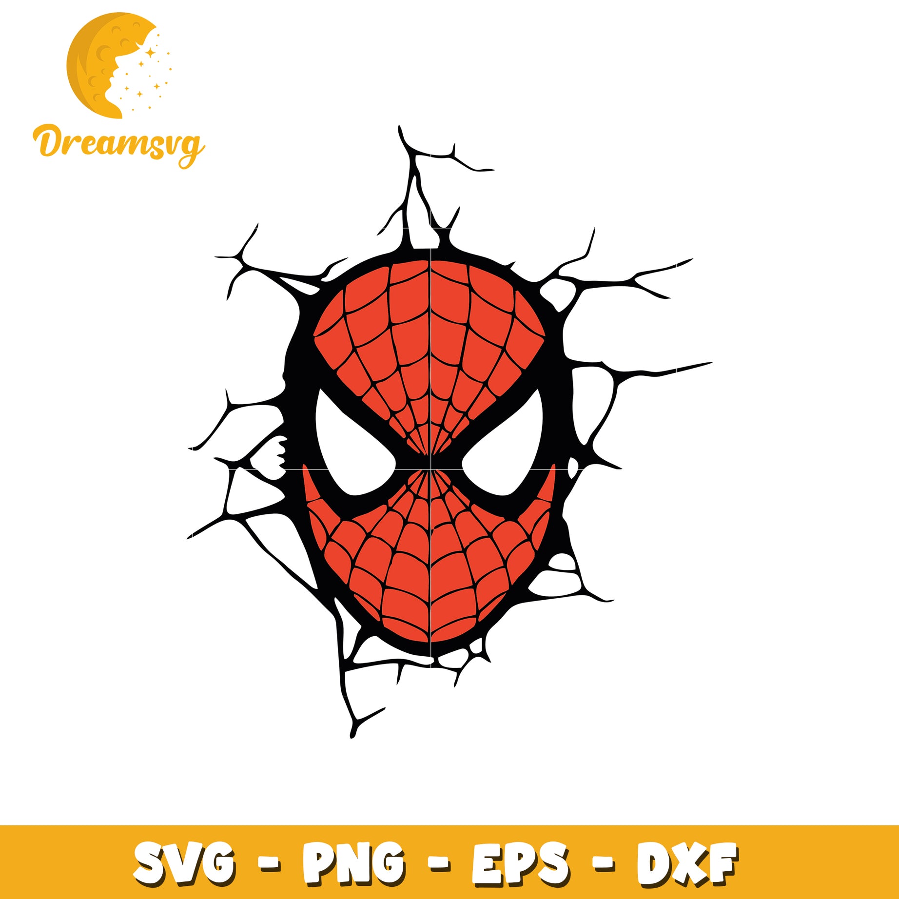 Spiderman SVG PNG EPS DXF Cut Files