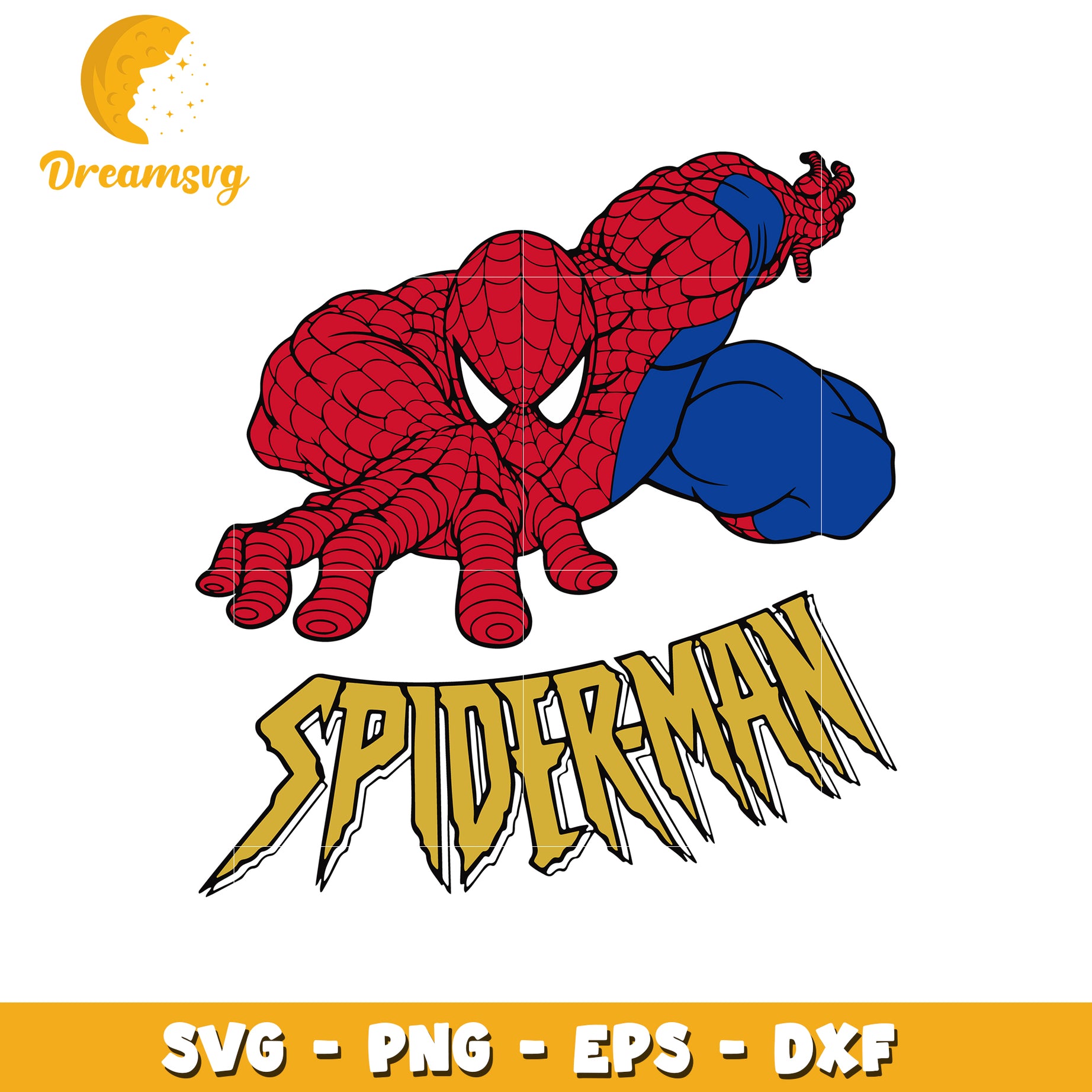 Spiderman SVG PNG,  High-quality superhero design