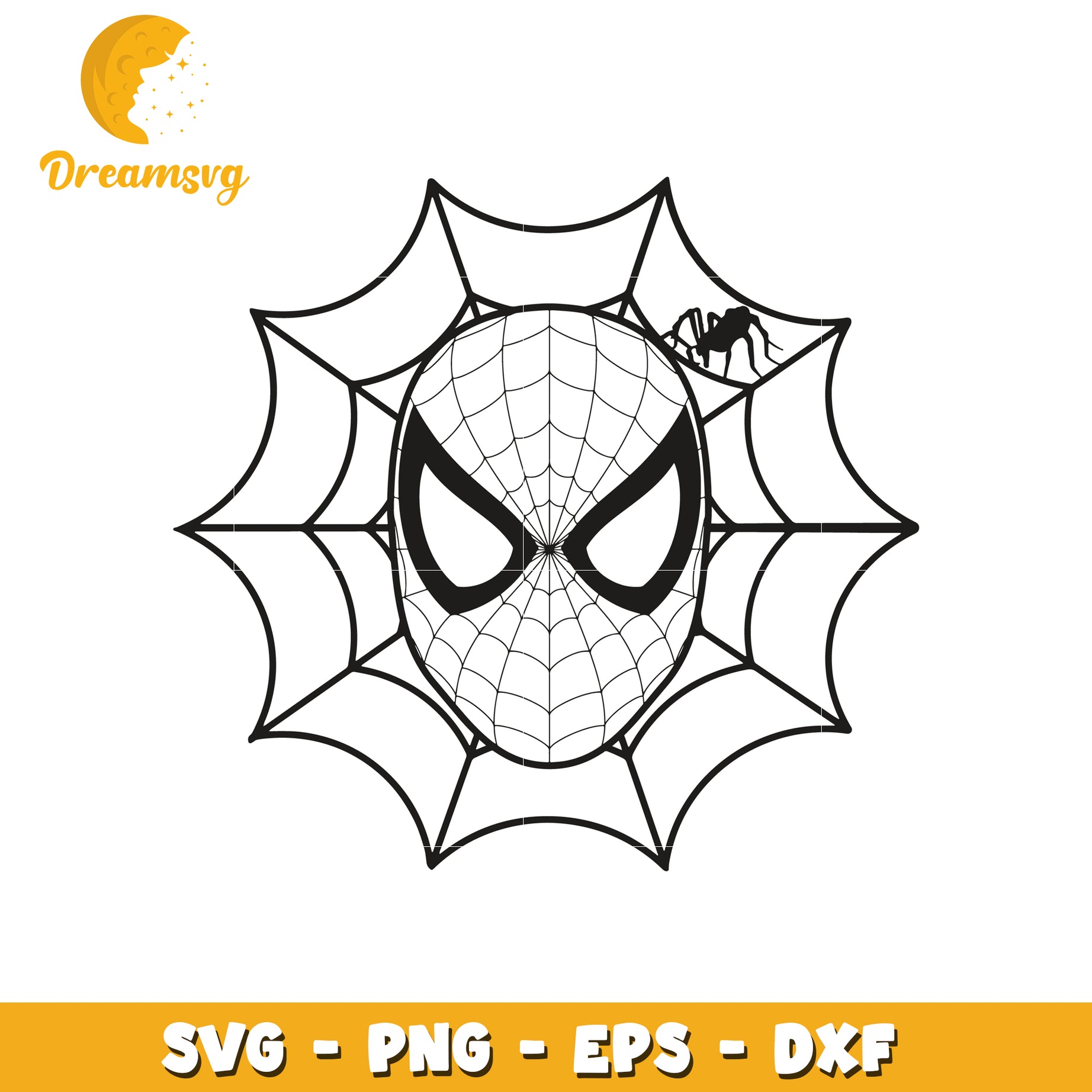 Spiderman SVG Web PNG EPS DXF