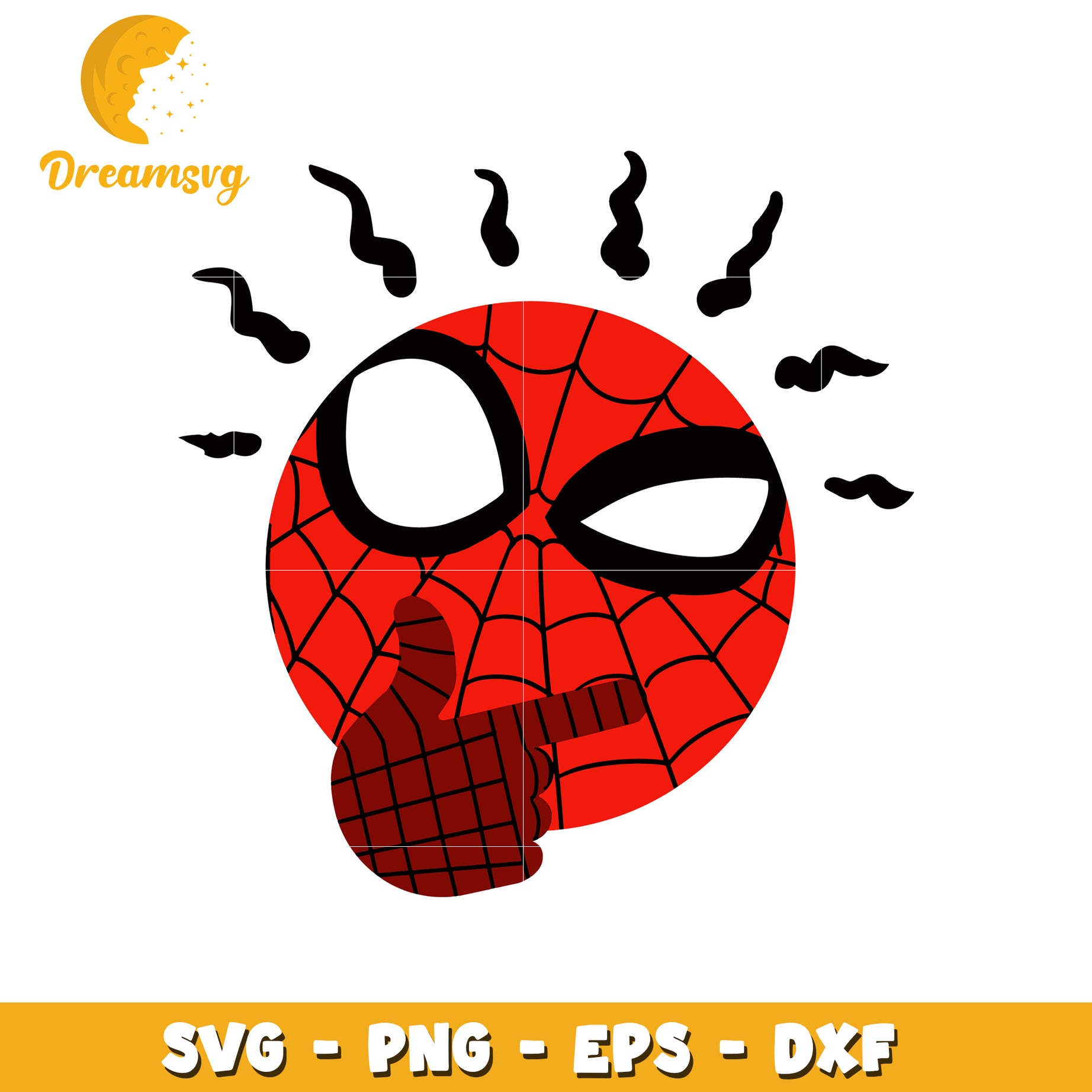 Spiderman Thumbs Up SVG PNG EPS DXF