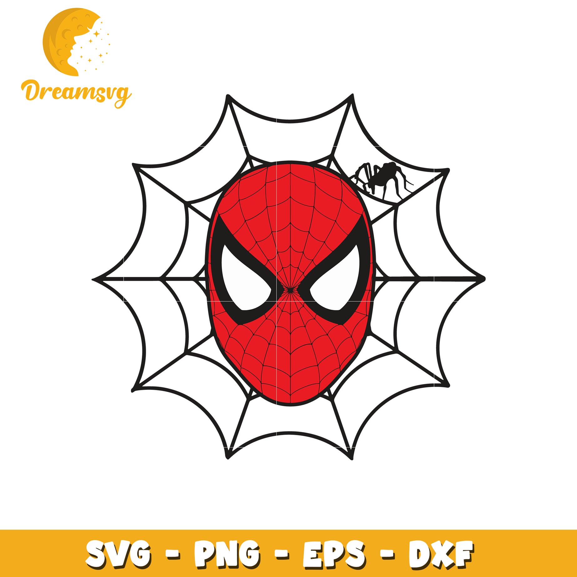 Spiderman Web SVG PNG EPS DXF