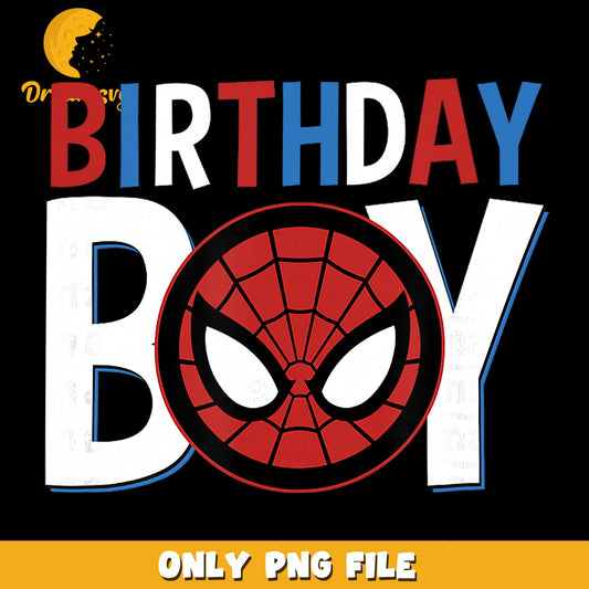 Spiderman Birthday Boy Mask PNG, Marvel Spider-Man, Birthday PNG