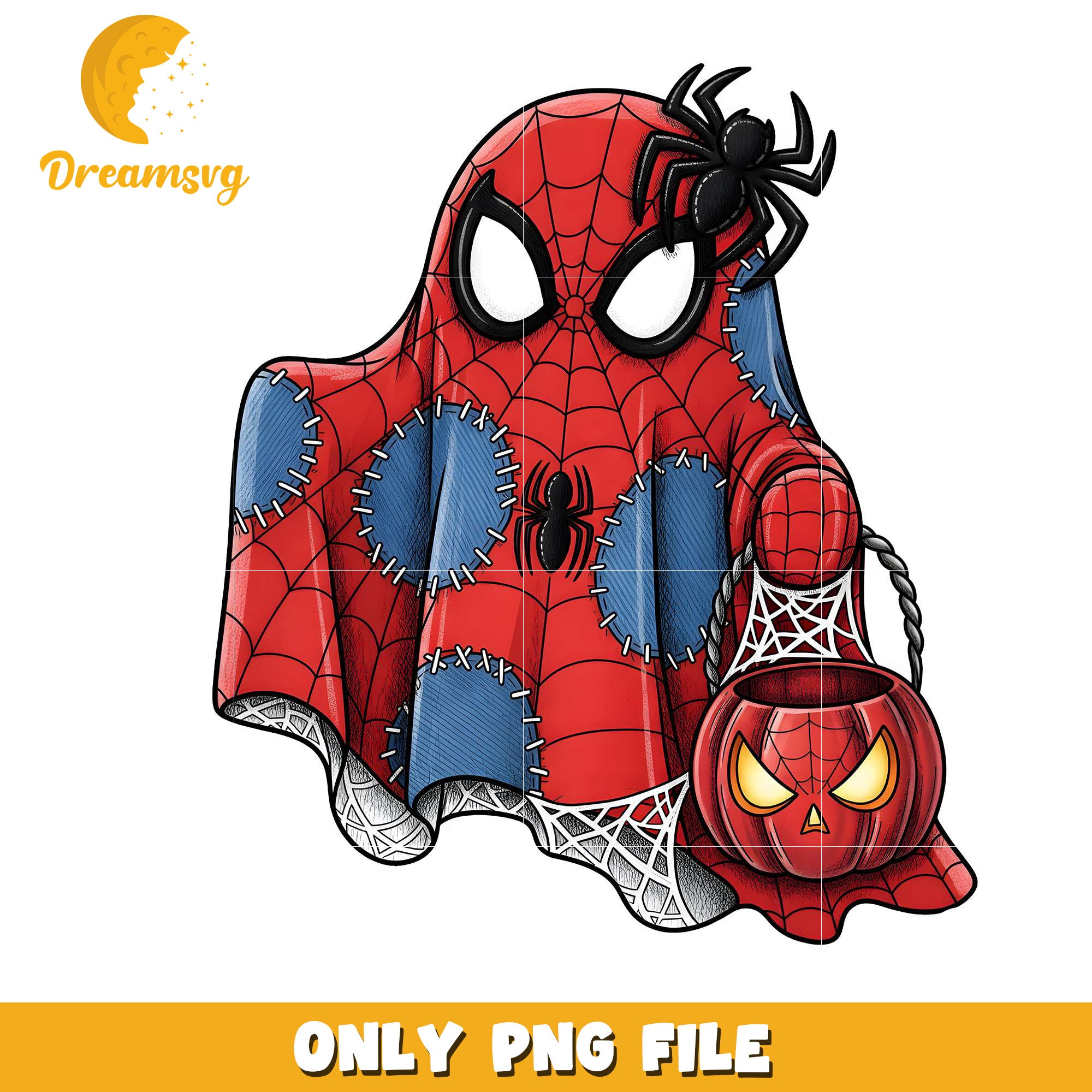 Spiderman ghost design png, halloween games​​ png, halloween cookies​ png
