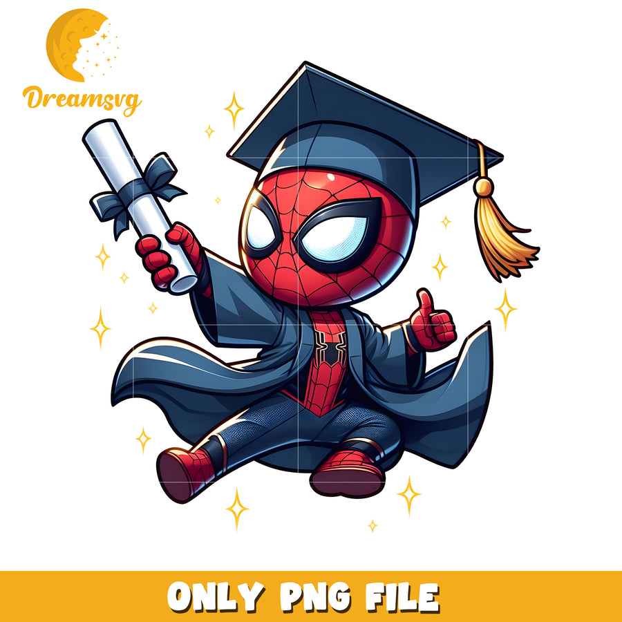 Spider man graduation  design png, marvel graduation graduation​  png, marvel characters png