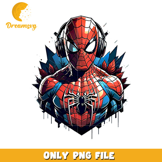 Spiderman headphone png, petter parker png, spiderman png