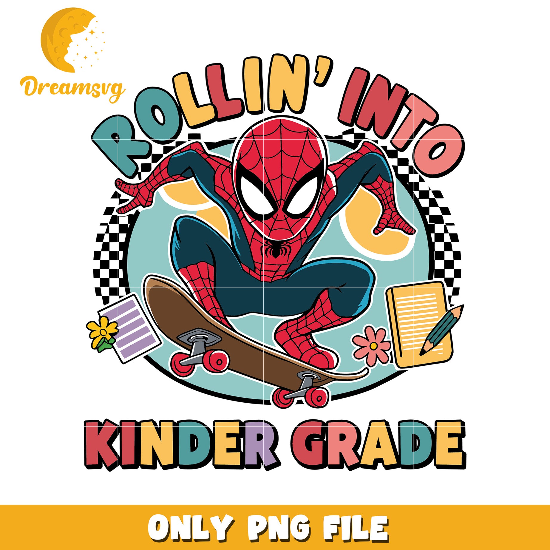 Spiderman rollin into kindergarten png, avenger characters png, spiderman png
