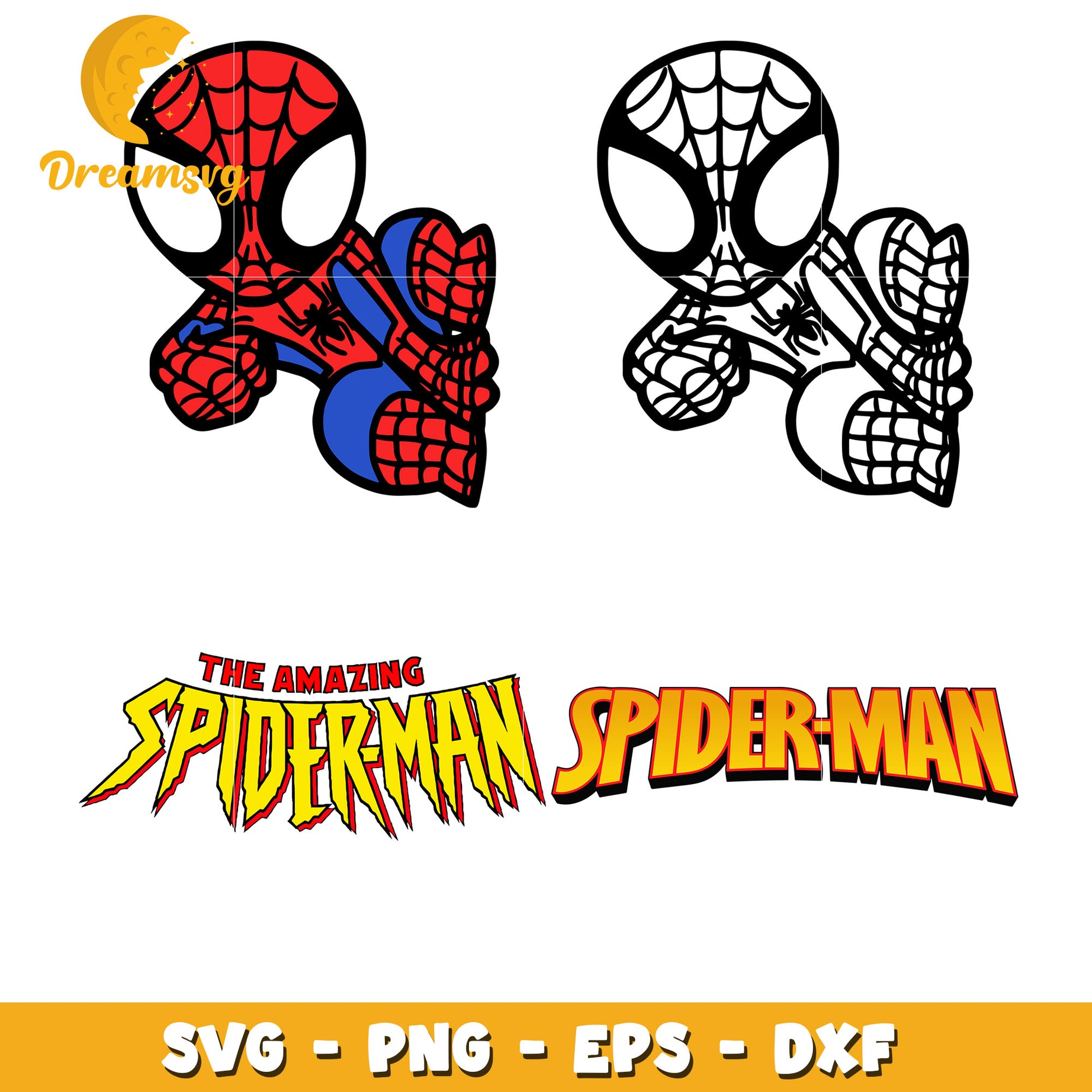 The amazing Spiderman bundle svg, avengers with spiderman svg