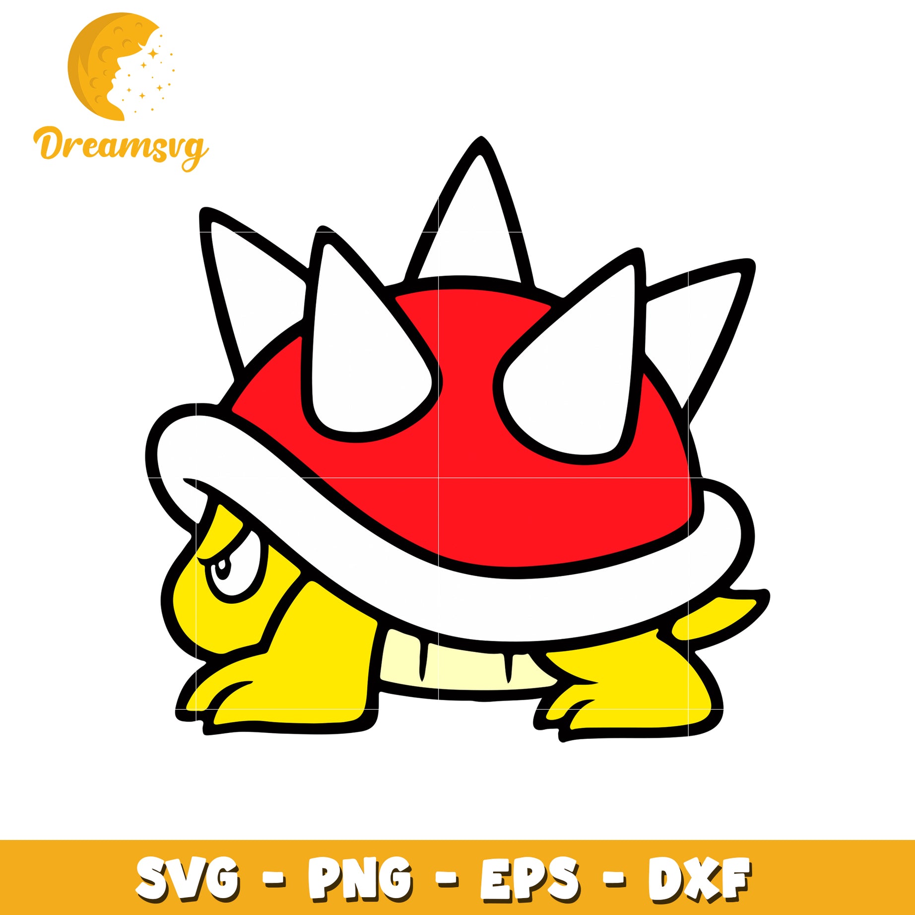 Spiky Shell Koopa SVG PNG EPS DXF