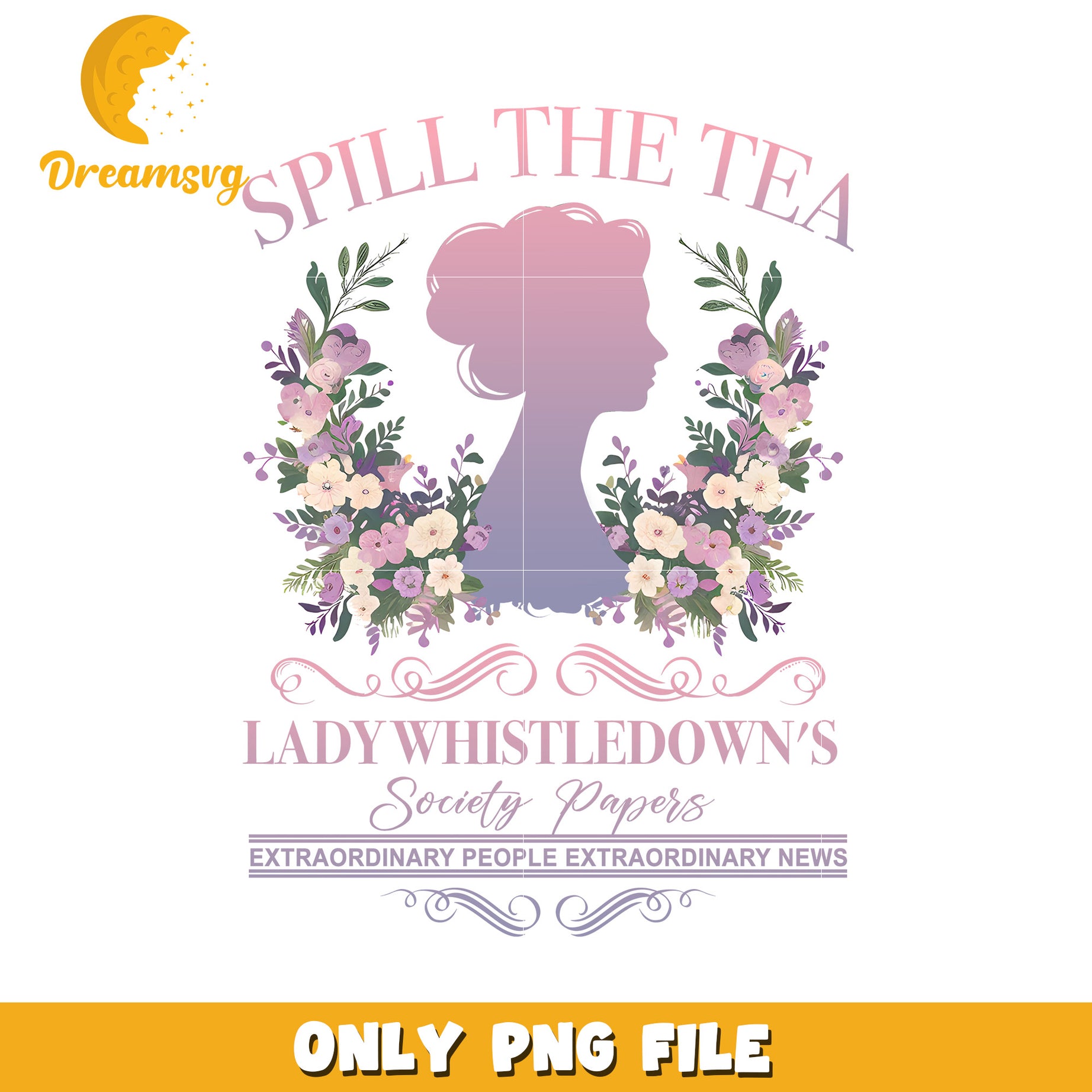 Spill The Tea PNG Lady Whistledown