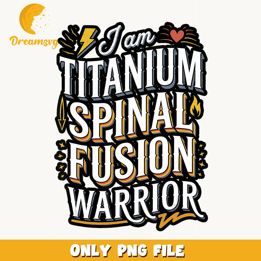 Spinal Fusion Warrior PNG, Titanium Strength