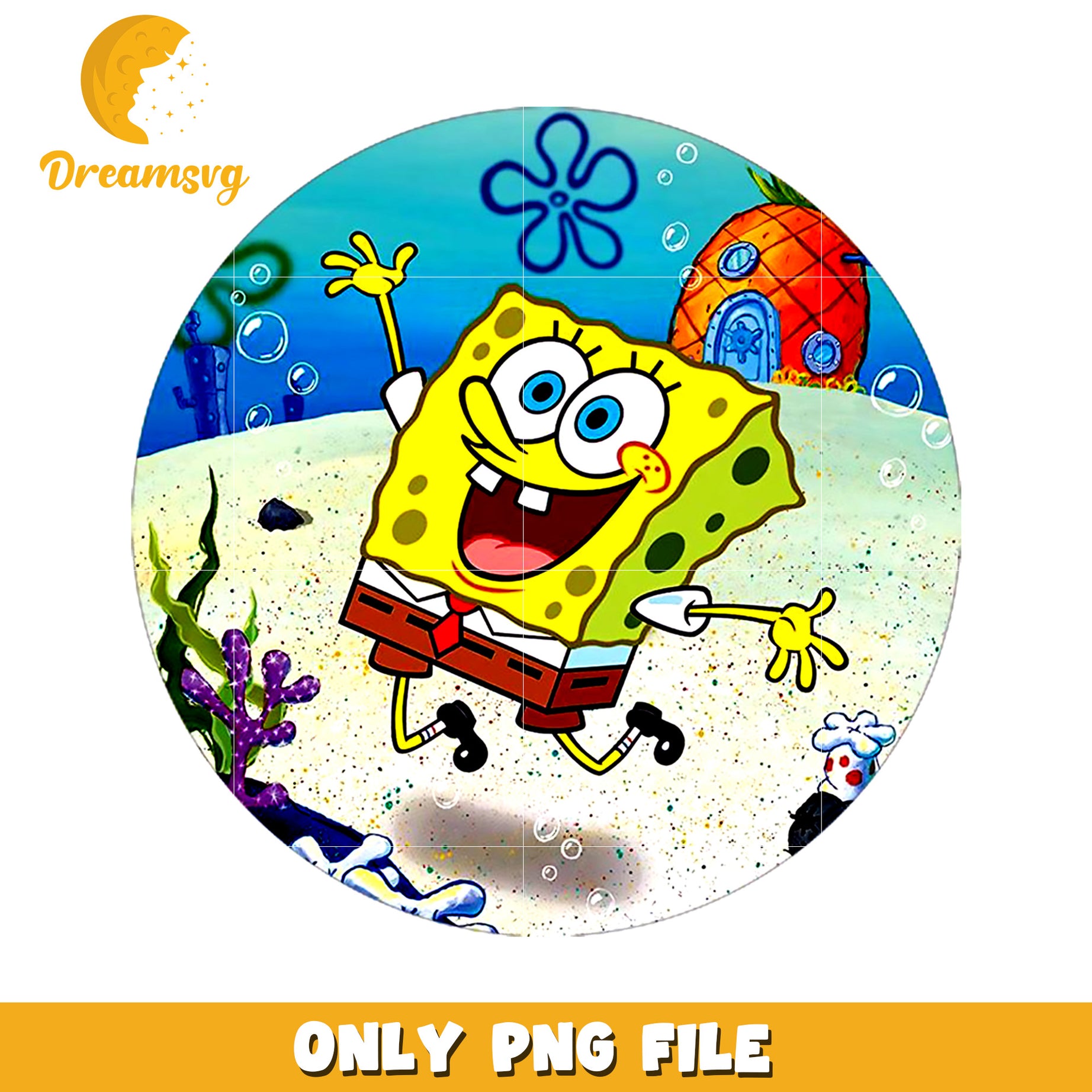 Sponge happy design png, spongebob png, spongebob and patrick png