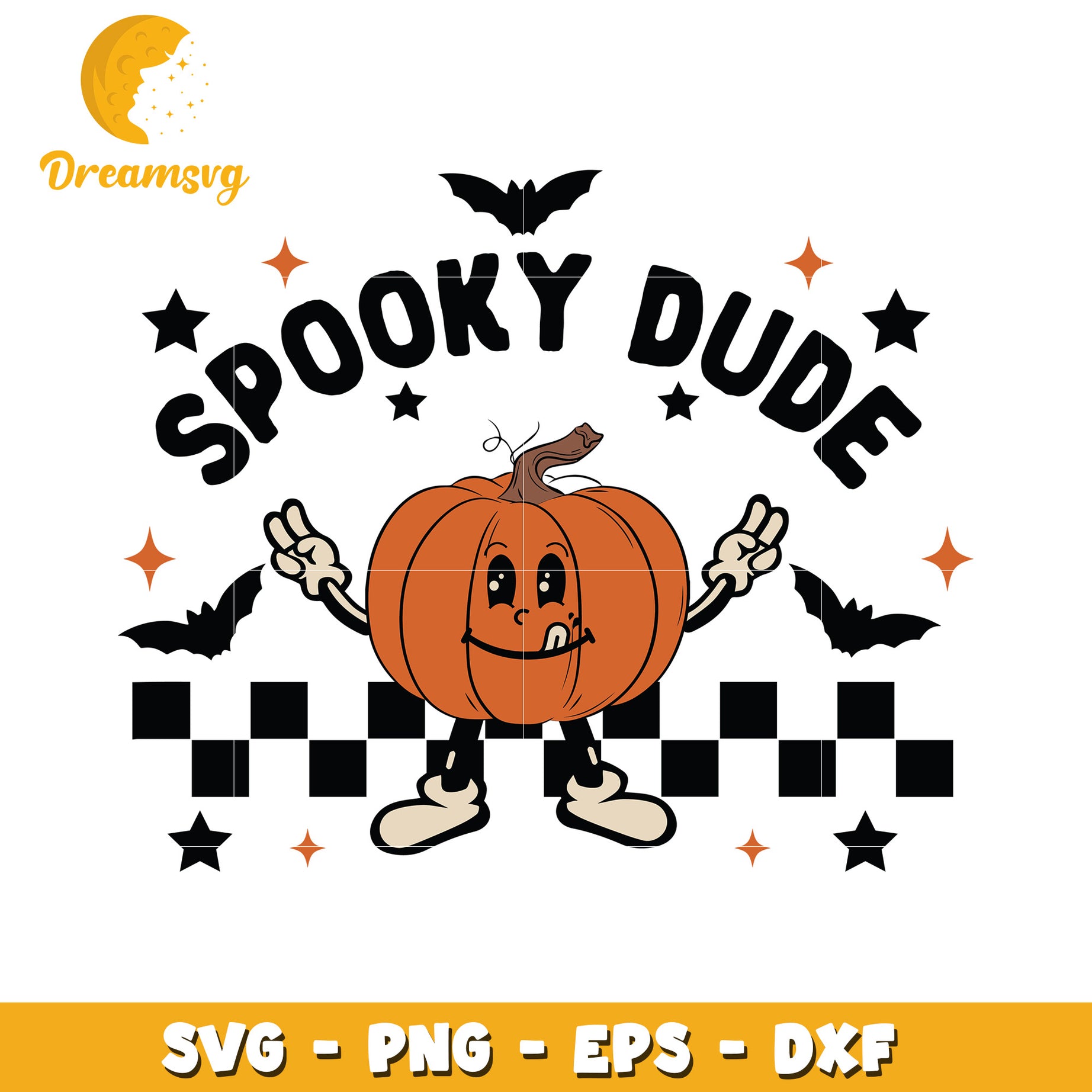 Spooky dude halloween pumpkin svg,  Halloween pattern svg