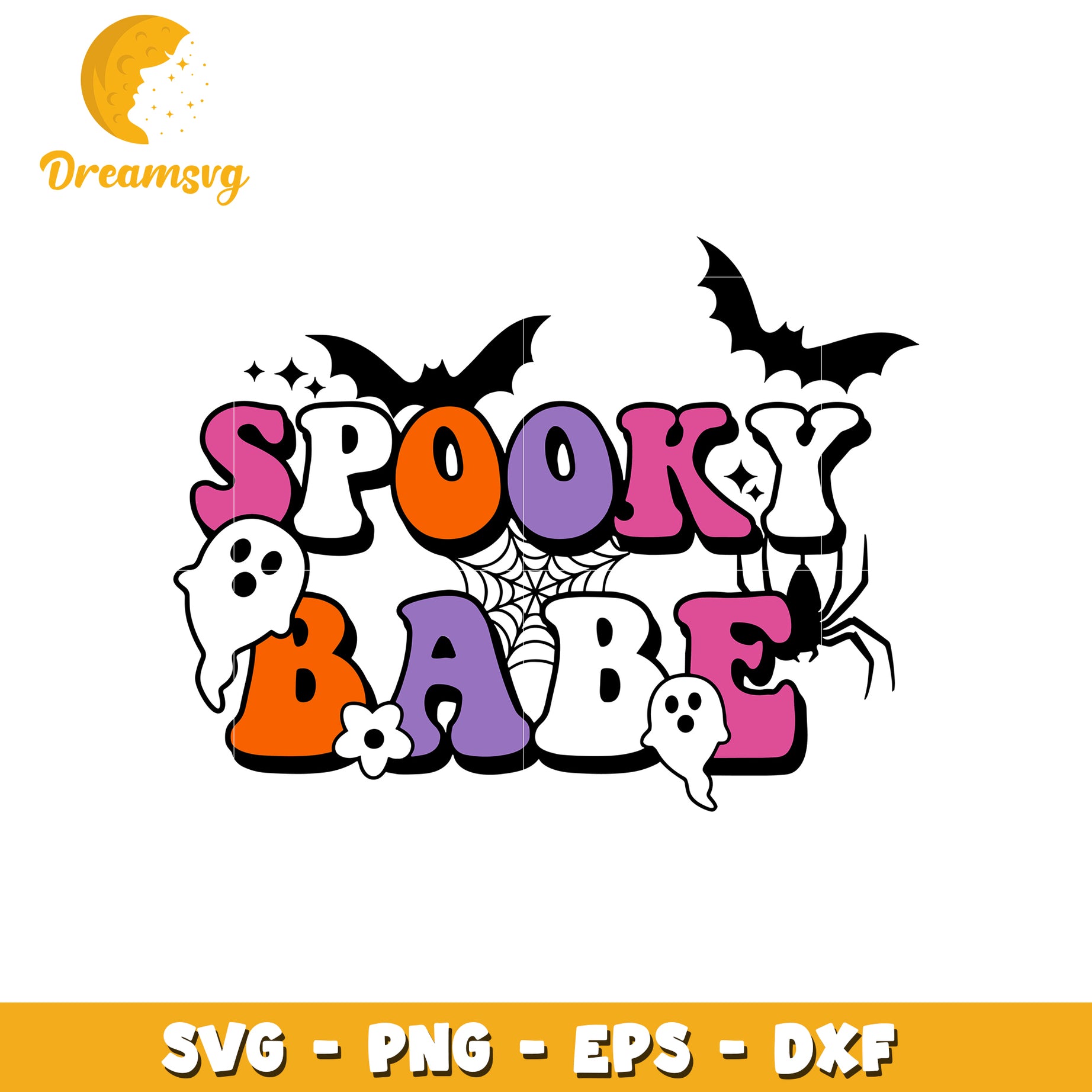 Spooky babe ghost halloween svg, spooky svg, halloween svg