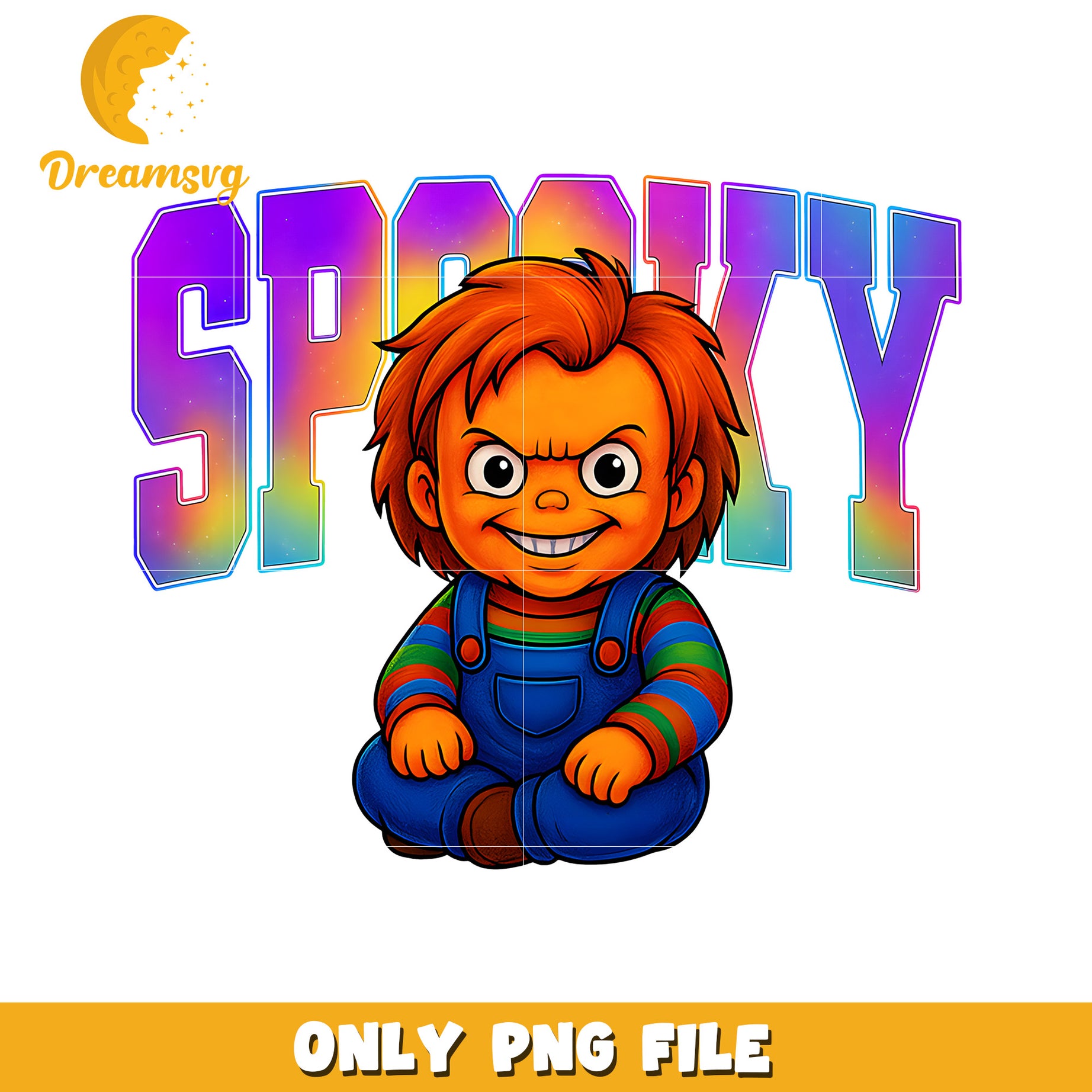 Spooky chucky png, halloween quotes png, halloween holiday png