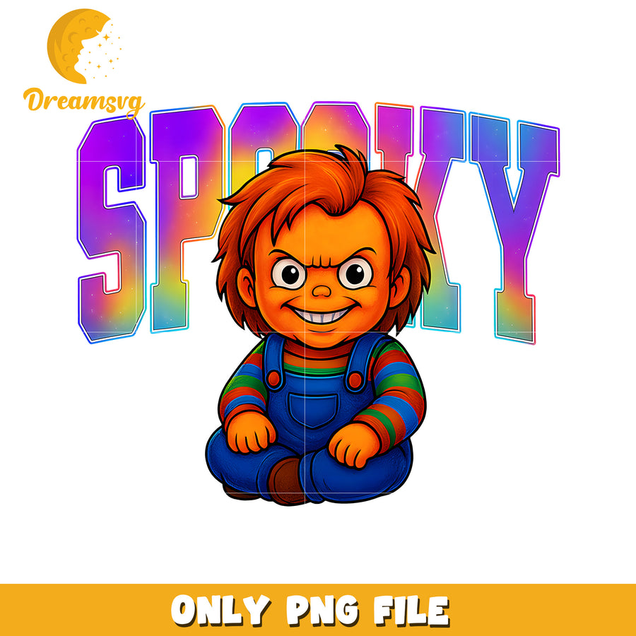 Spooky chucky png, halloween quotes png, halloween holiday png