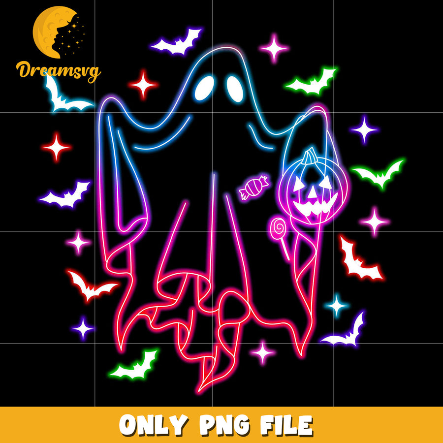 Spooky ghoul neon png, halloween characters​ png, halloween design png