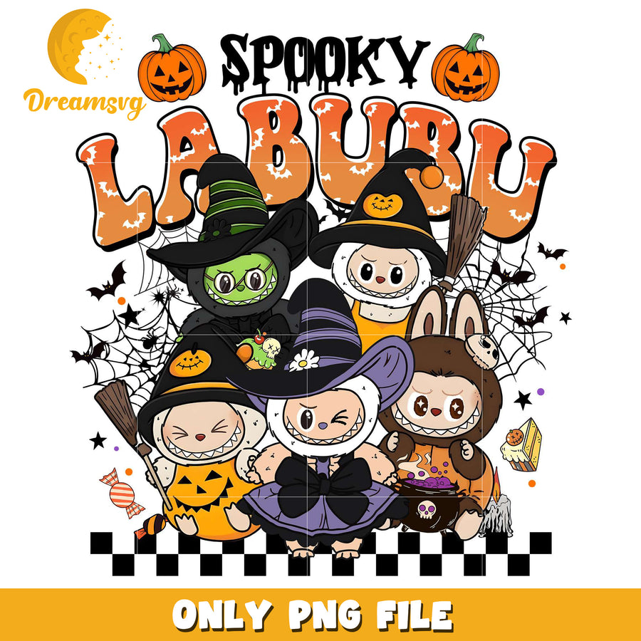 Spooky labubu design png, halloween kills​ halloween ends​ png