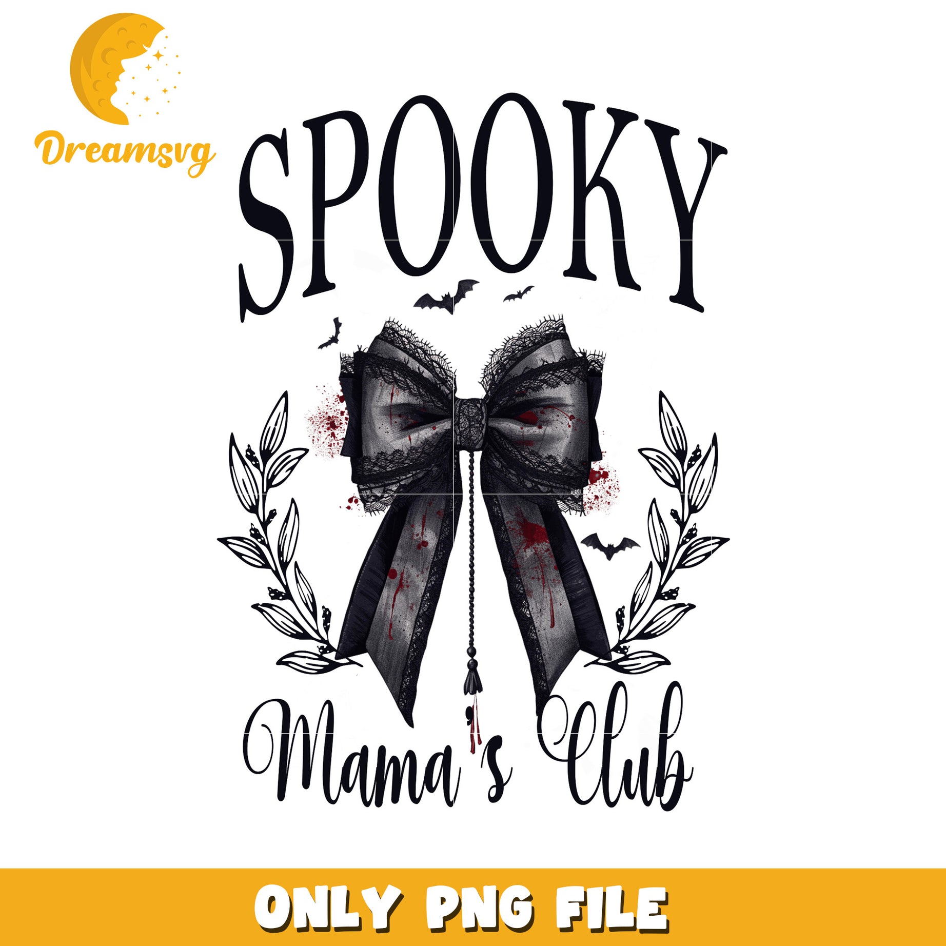 Spooky mama club png, halloween movies​ png, halloween wallpaper​ png