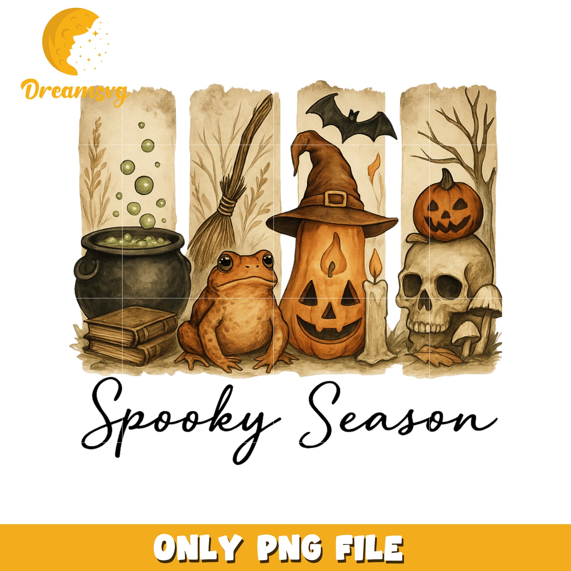 Spooky season halloween png, halloween movies​ png, halloween wallpaper​ png