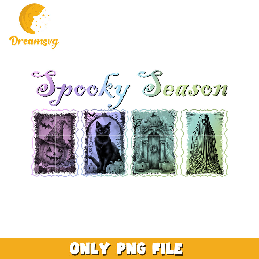 Spooky season png, greatest time of the year png, halloween png