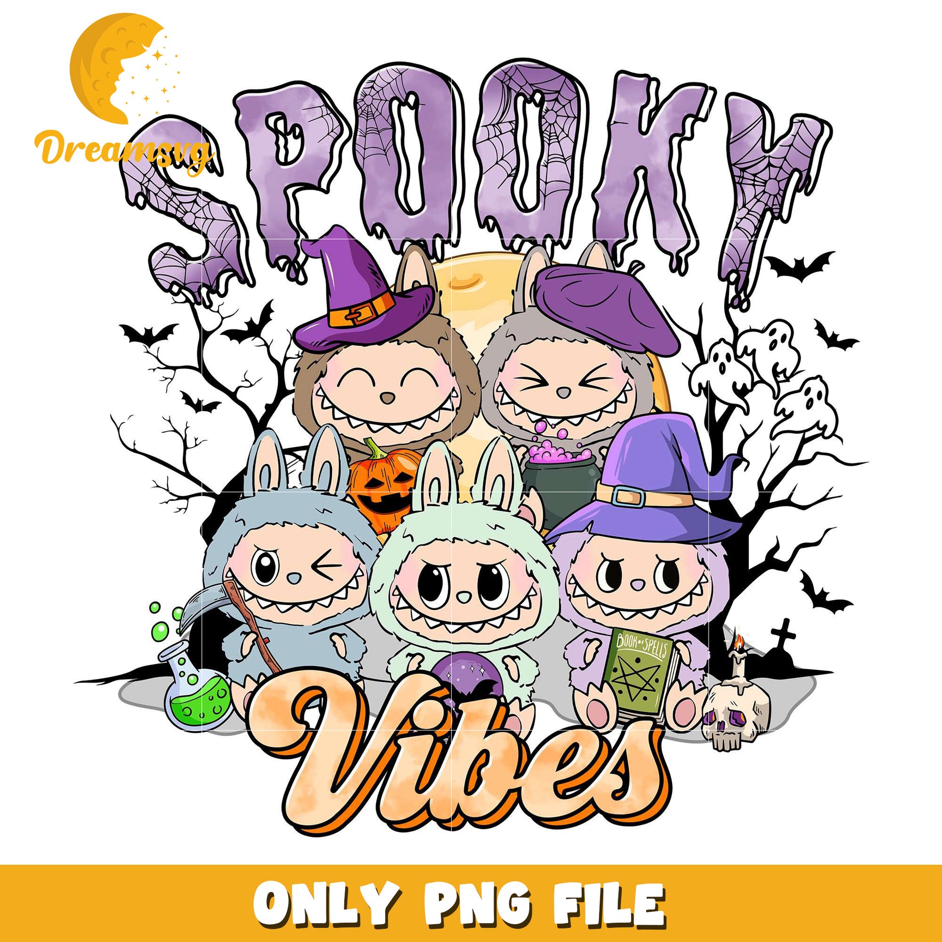 Spooky vibes png, halloween horror nights​​ png, halloween​ png