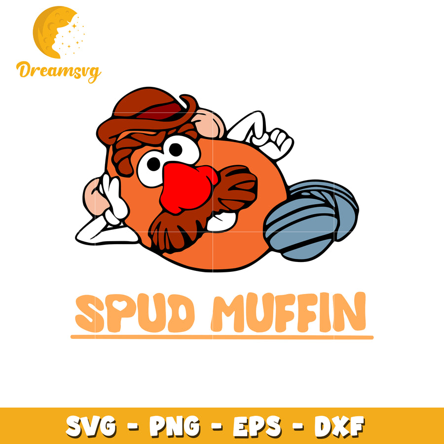 Spud Muffin SVG PNG EPS DXF Cut File