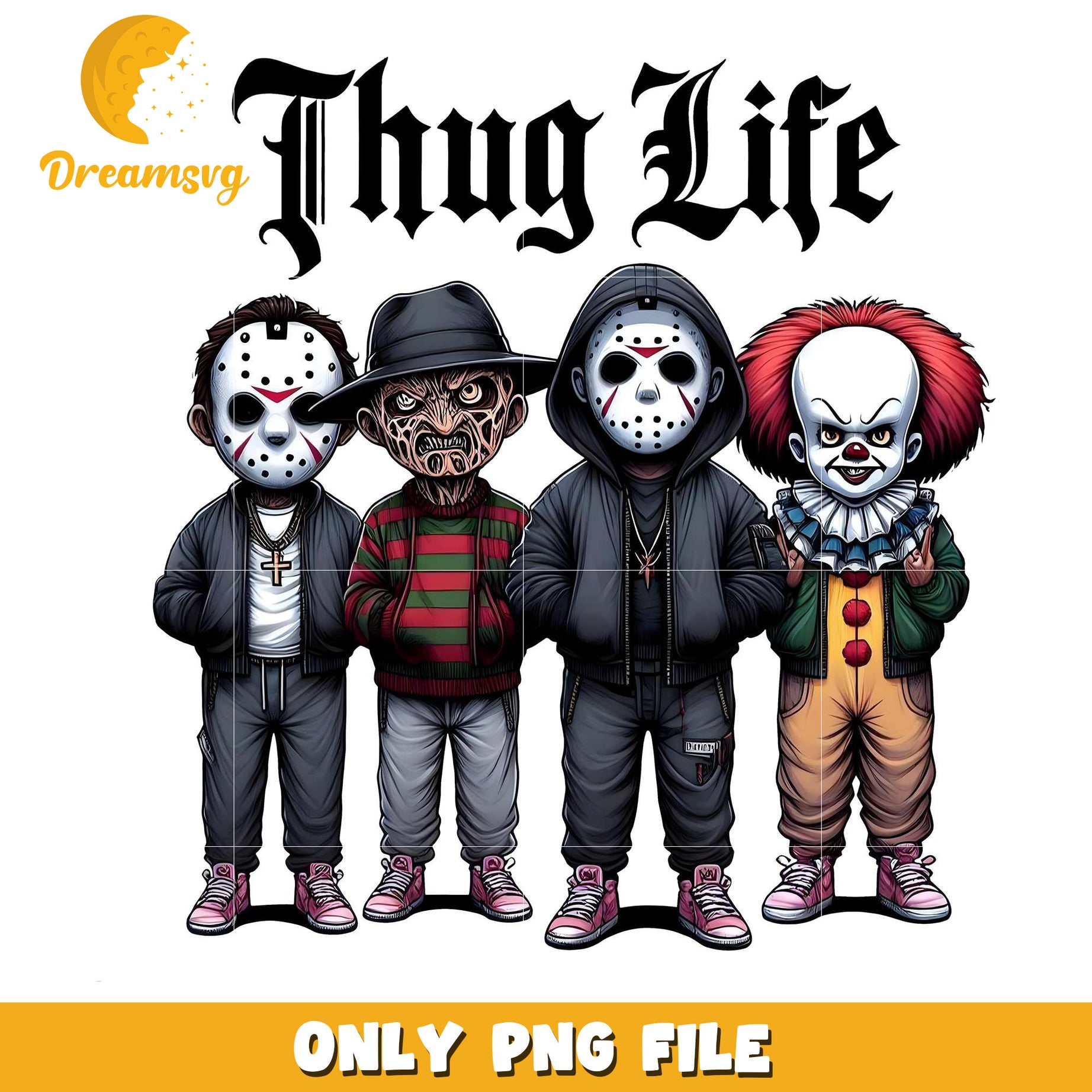 Sreet style thug life killers png, halloween spirit​​ png, halloween town​ png