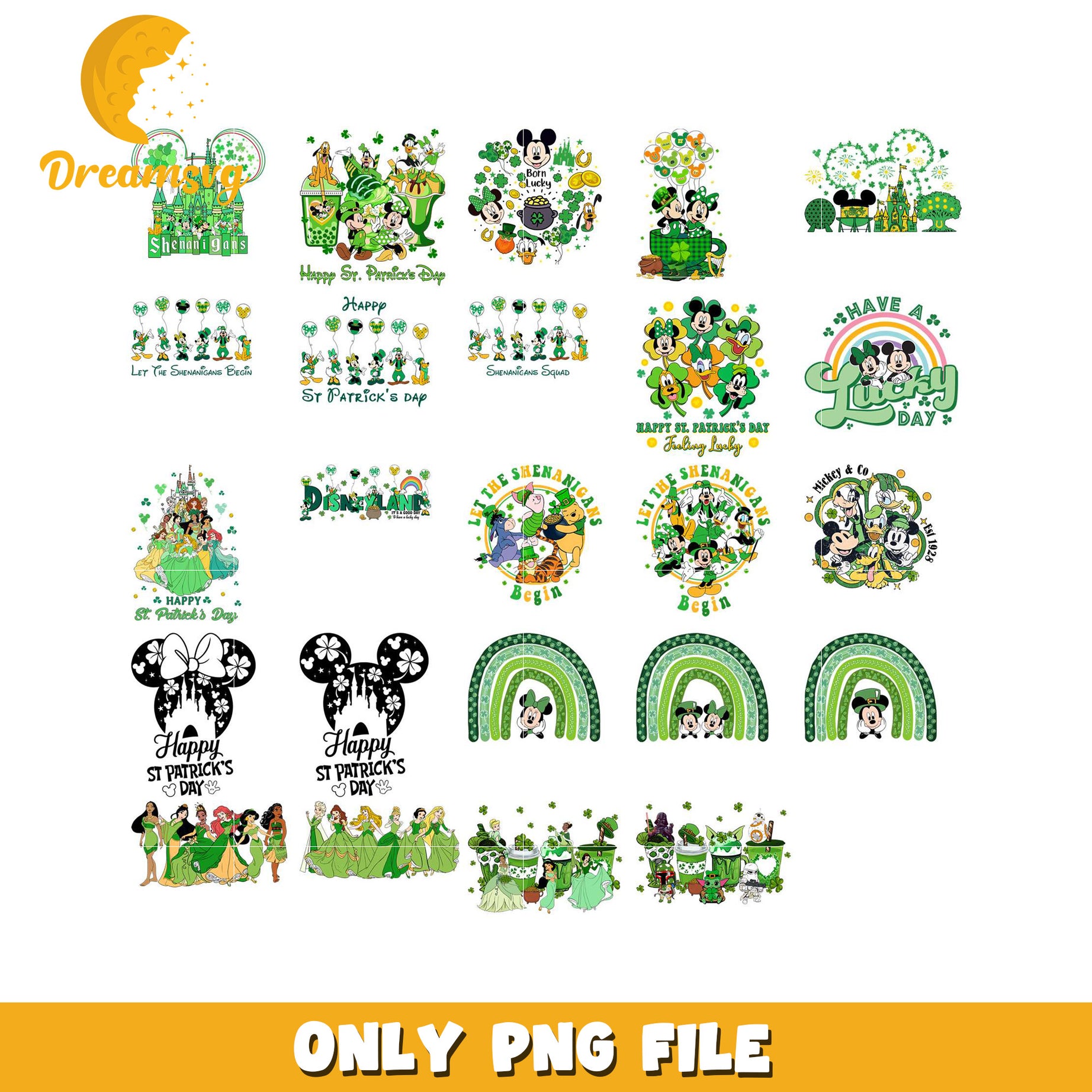 St Patrick's Day Bundle PNG Graphic Set for Celebrations