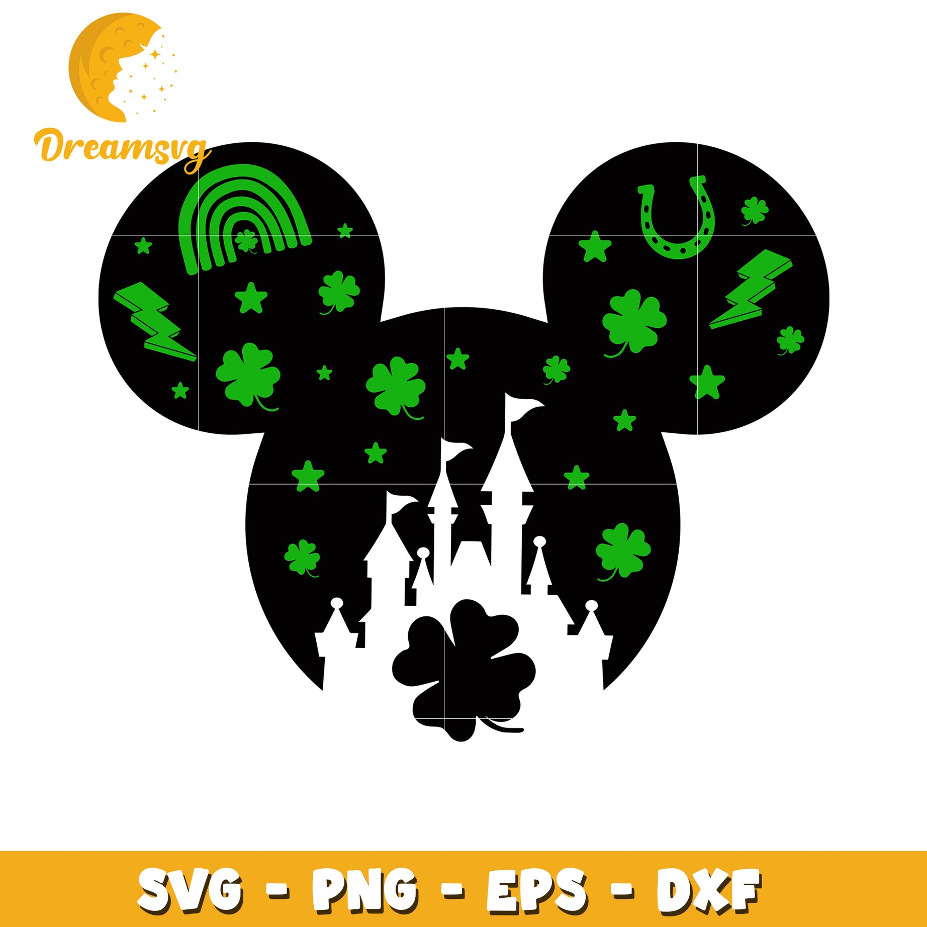 St Patrick's Day Mickey Mouse SVG Cut File for Creative Projects