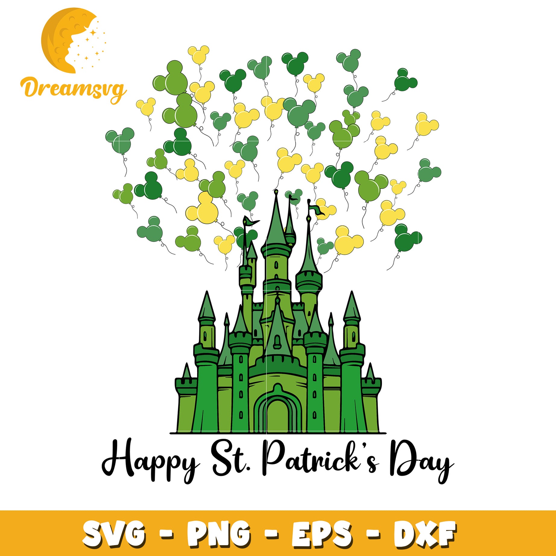 St Patricks Day Castle SVG Cut File