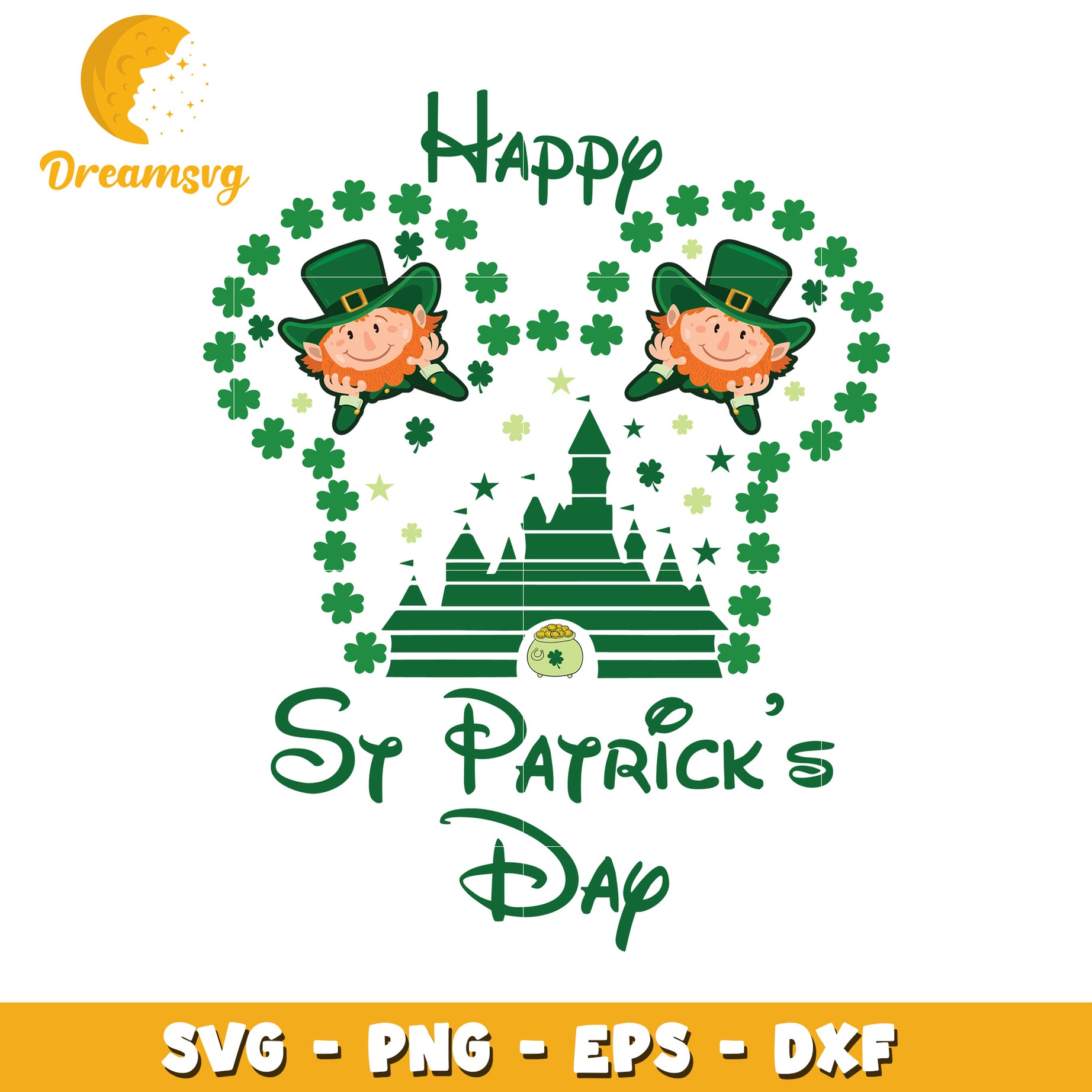 St Patricks Day Disney SVG PNG EPS DXF